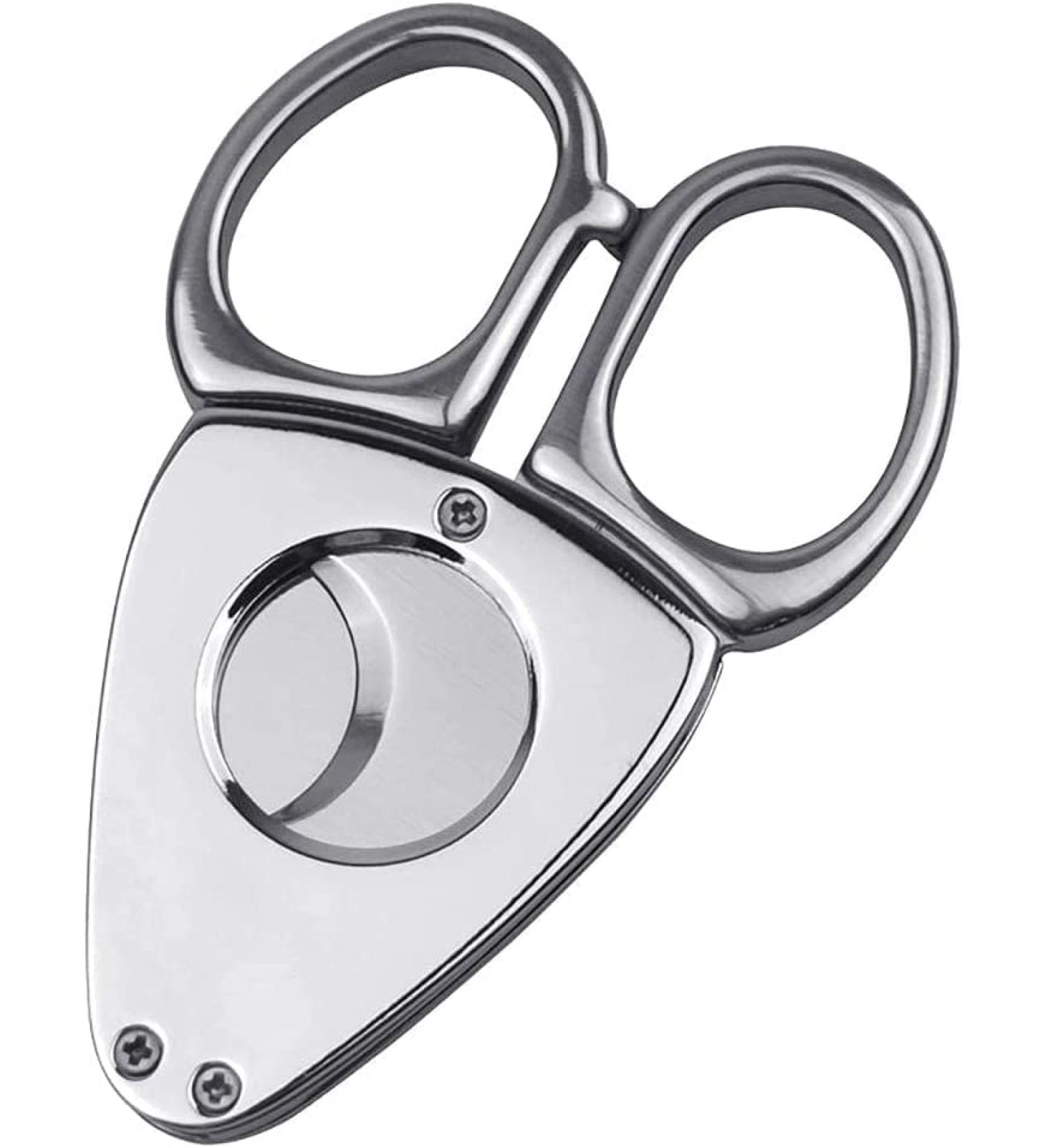 Cigar Cutter Accessories Double Edge Cigar Krupp Stainless Steel Cigar Scissors Portable Multi-Function Cigar Sharp and Smooth(Silver) - Buy Online on GoSupps.com