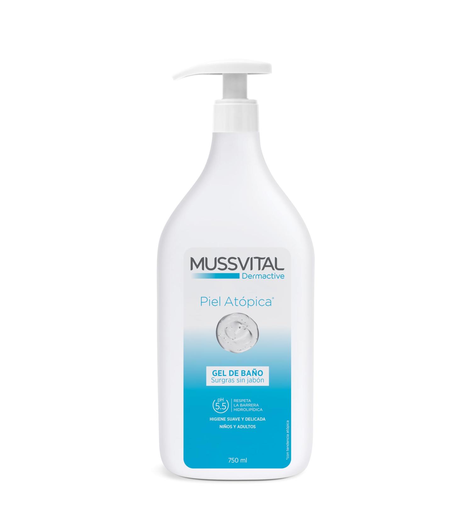 Peroxfarma SA Mussvital Dermactive Bath Gel for Atopic Skin 750ml - Buy Online on GoSupps.com