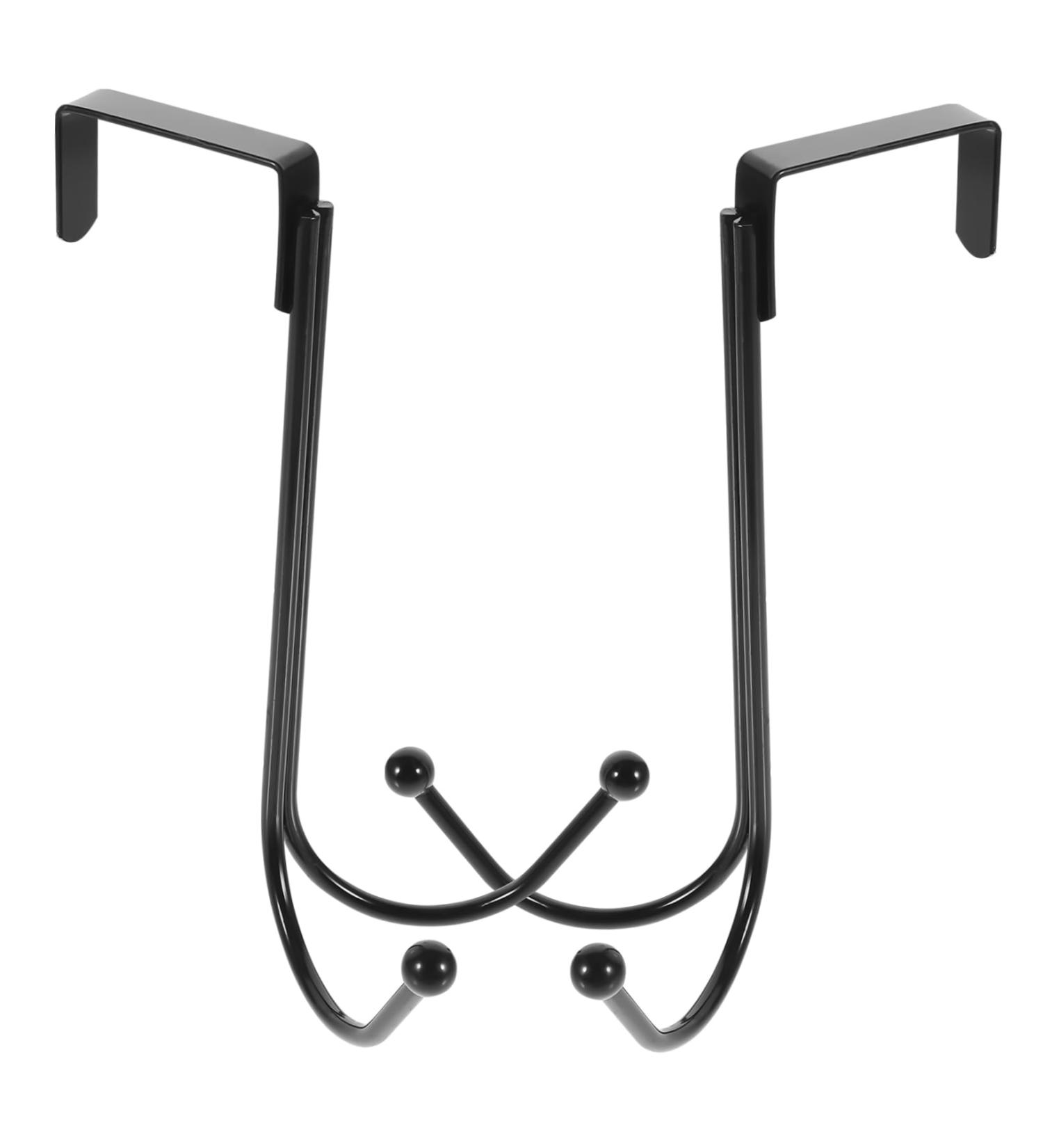 PLAFOPE 4 Pcs Hangers Black Coat Rack Towel Hook Hats Robes Mounted Clothing Rack Hanger Hook Door Hook Iron - Buy Online on GoSupps.com