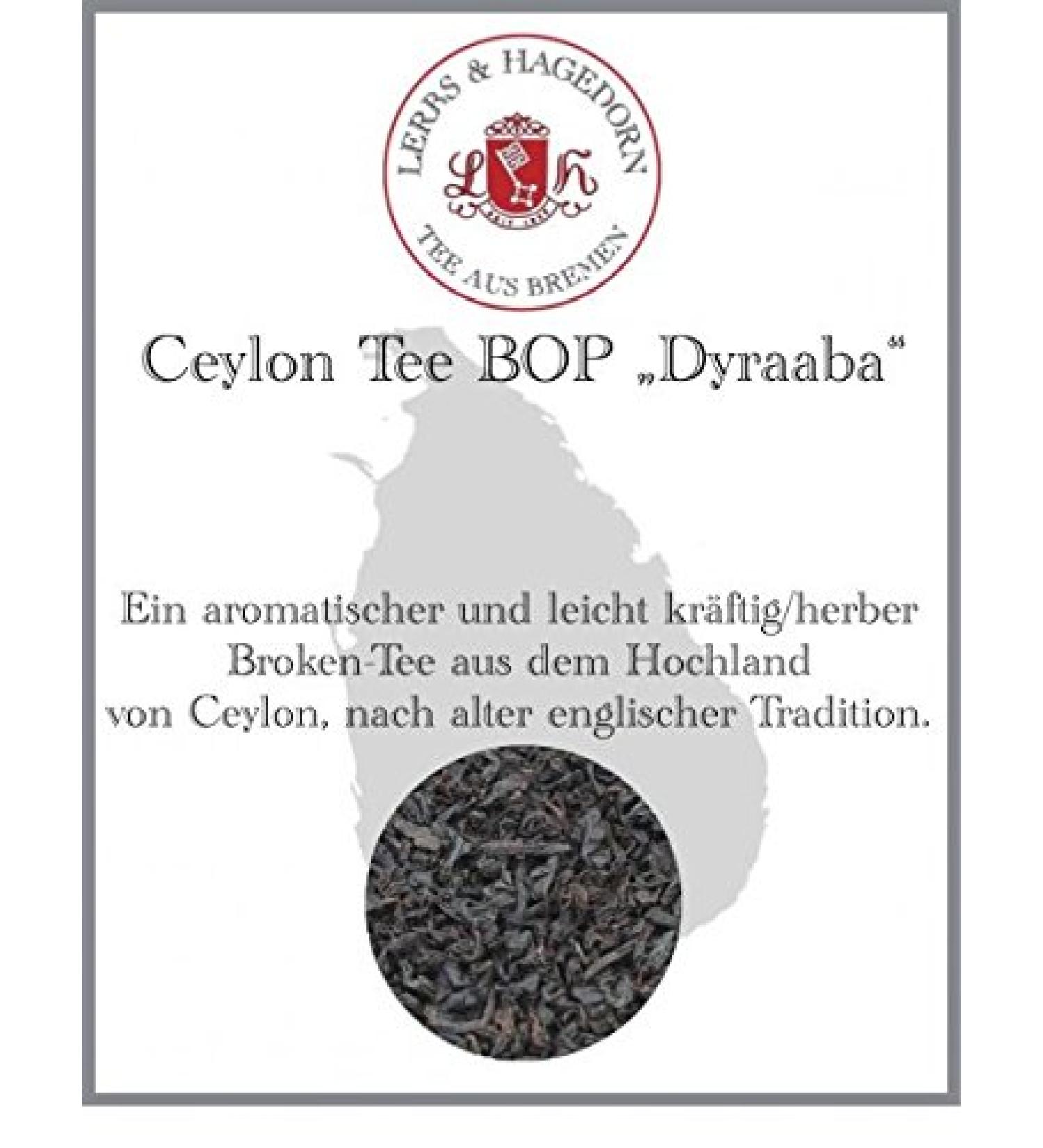  Lerbs & Hagedorn Ceylon Dyraaba Tea 1kg - Buy Online on GoSupps.com