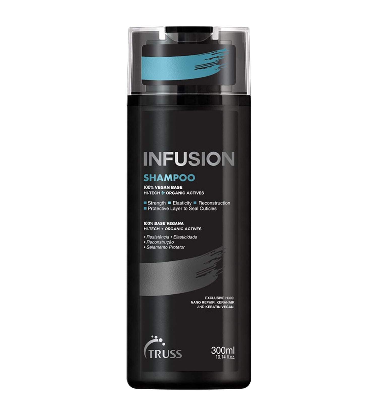 TRUSS Infusion Hair Shampoo - Vegan Cleansing Shampoo for Dry Hair Repair & Hydration - Color-Safe Anti-Aging Formula (300 ml - Buy Online on GoSupps.com