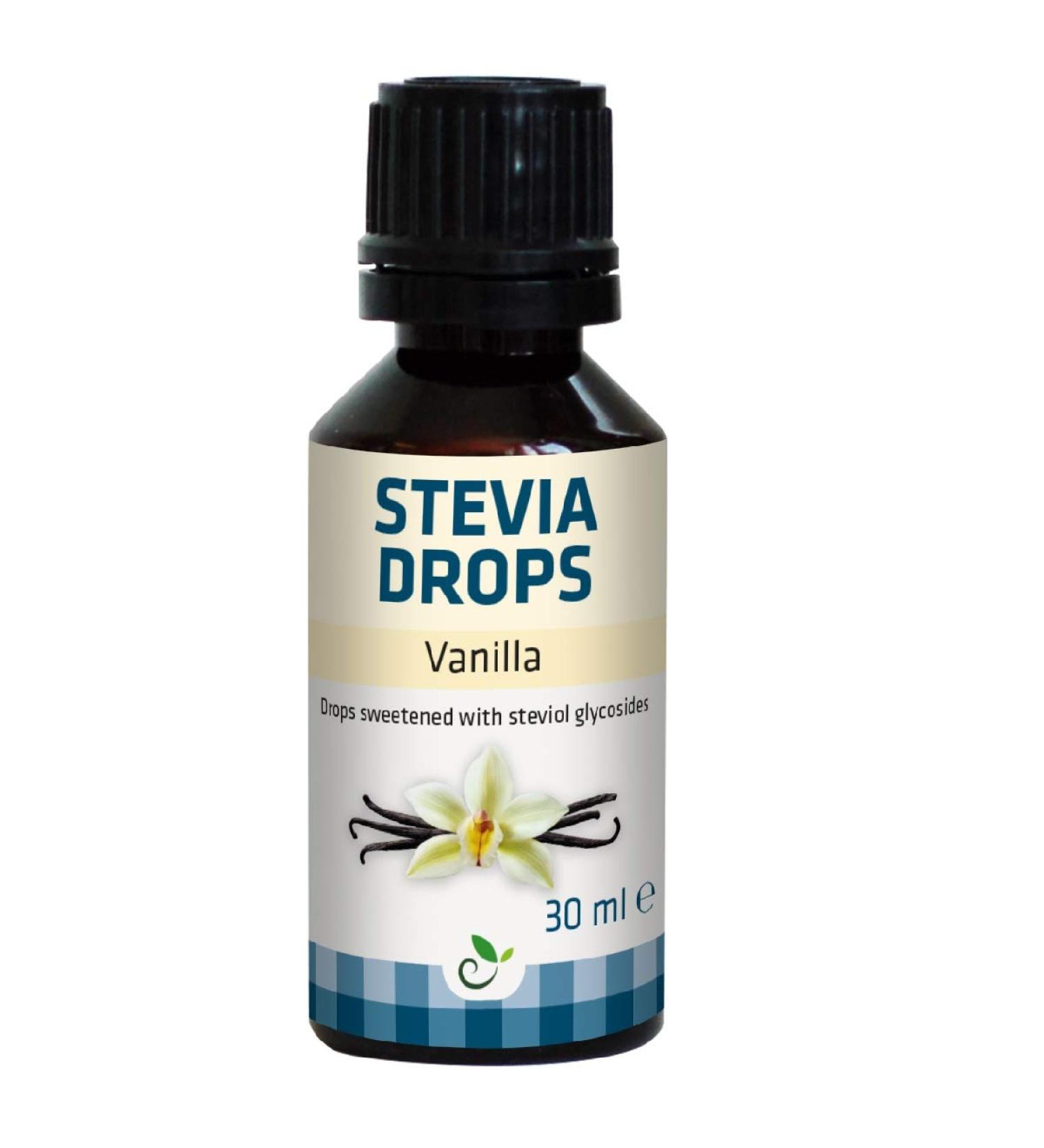 Sukrin Stevia Drop Vanilla 30 ml - Sugar-Free Sweetener for Baking & Beverages | Shop Internationally - Buy Online on GoSupps.com