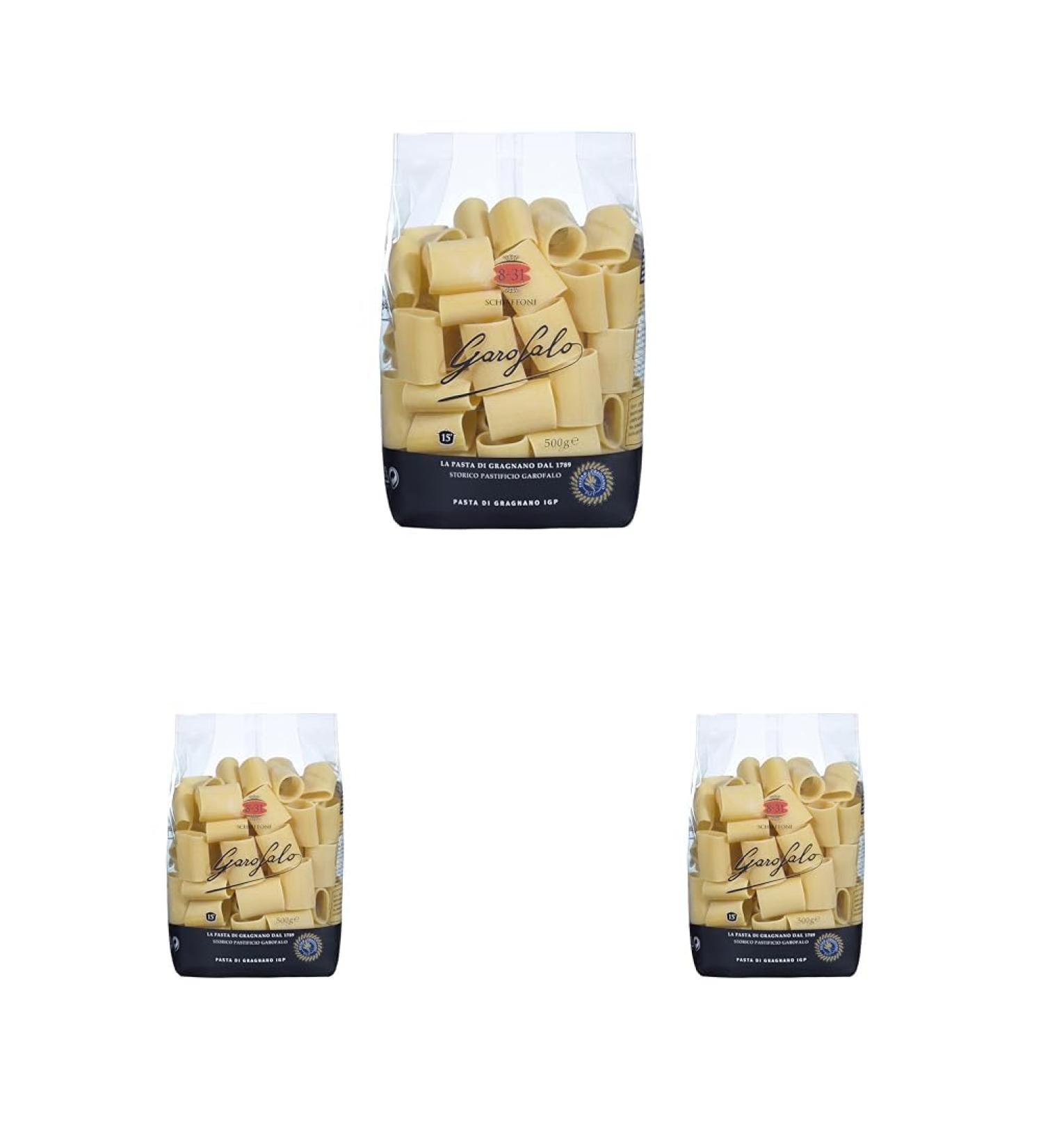 Garofalo Paccheri Pasta 500 gram (Pack of 3) - Buy Online on GoSupps.com