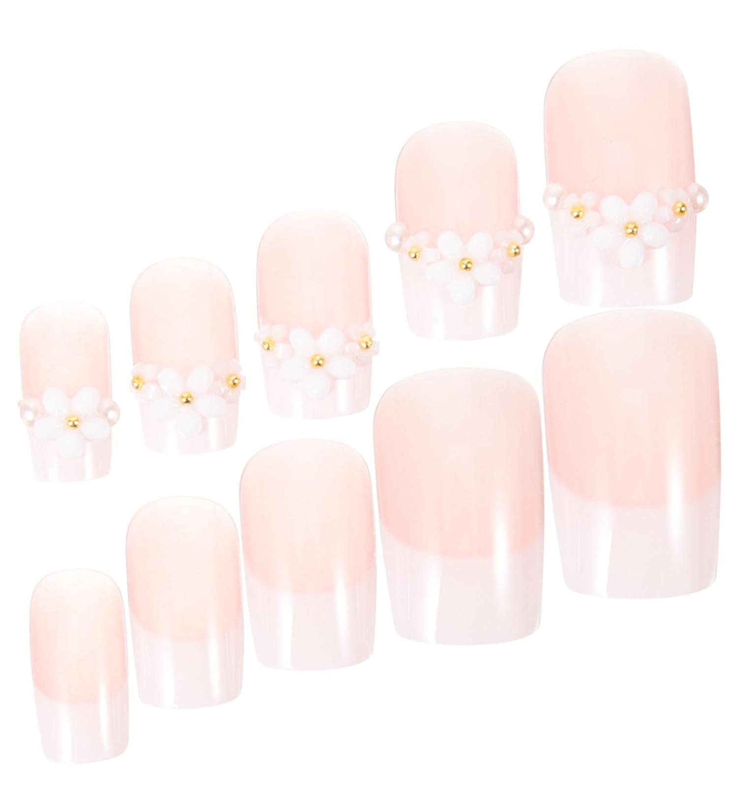 Housoutil 1 Set Little Fresh and Sweet Method Press on Fake Nails Fake Nails Kit Women Fake Nails Press on Nails Manicure Supplies Fake Nails Tips Shoe Straps French Accessories Jelly Glue - Buy Online on GoSupps.com