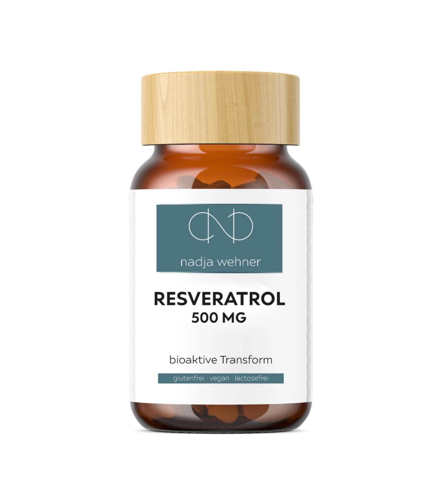 Resveratrol 500 mg Capsules | 60 Gluten-Free Vegan & Lactose-Free | Boost Heart & Immune Health Naturally - Buy Online on GoSupps.com