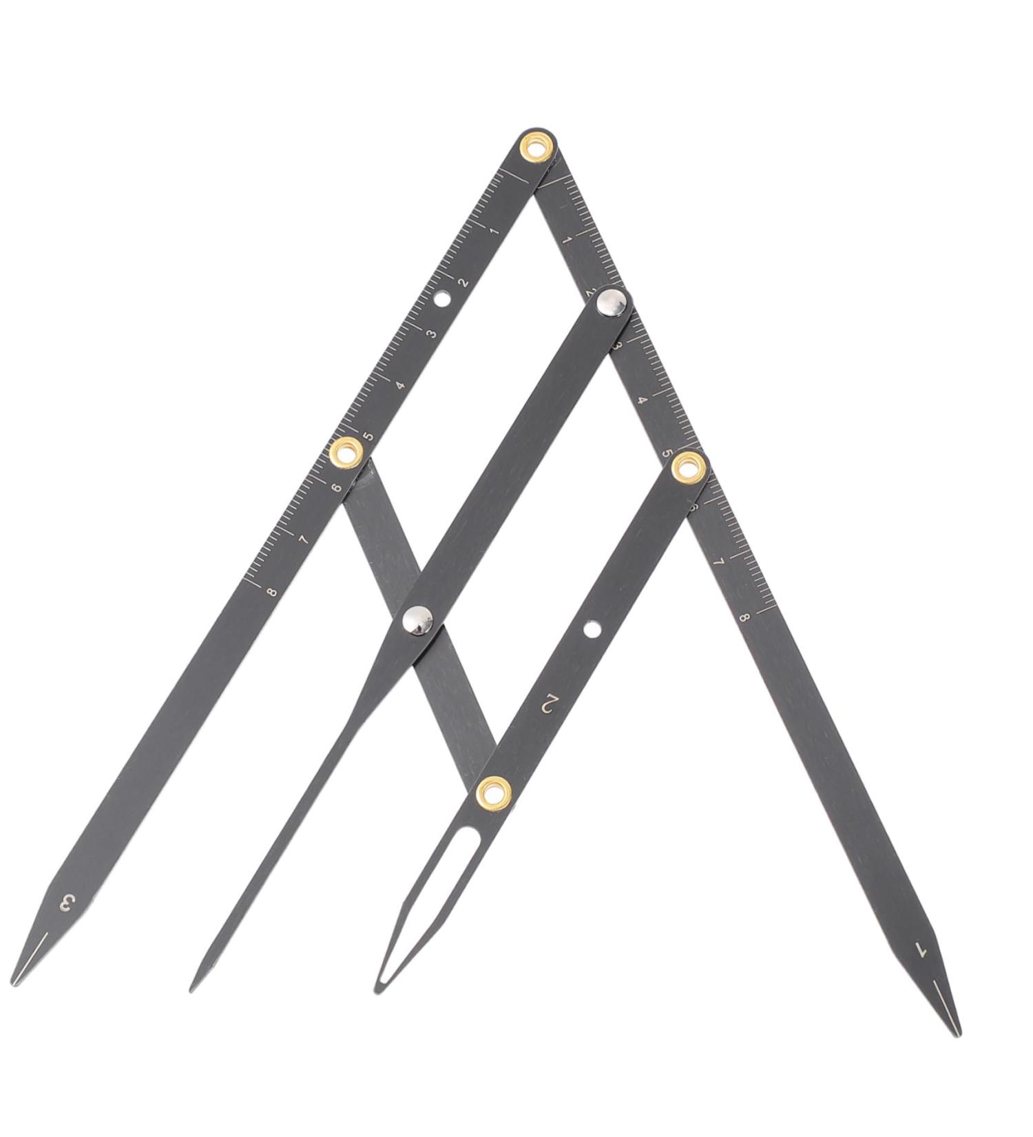 Didiseaon Eyebrow Scale Brow Mapping Ruler Adjustable Eyebrow Ruler Balance Measuring Ruler Second Generation 16X4.5X0.6CM Black - Buy Online on GoSupps.com