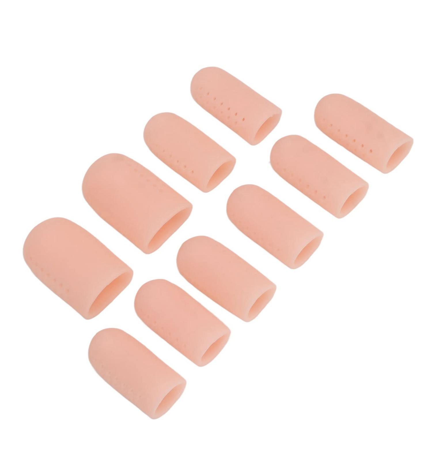 10 Pcs Gel Toe Protectors - Breathable Toe Covers for Toenail Relief Corns Blisters & Friction Reduction - International Shipping - Buy Online on GoSupps.com