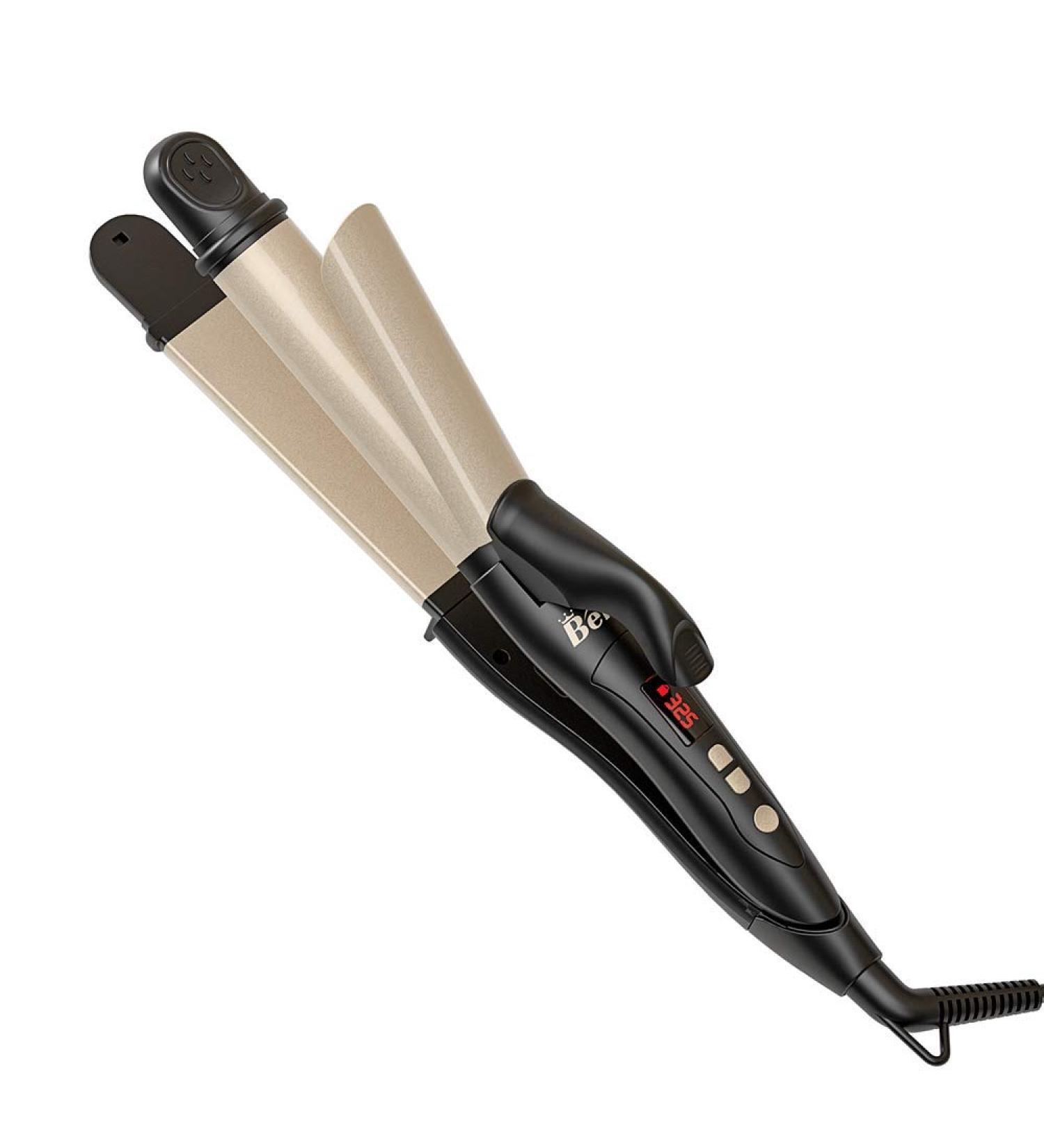 2 in 1 Professional Hair Iron - Adjustable Temp Curler & Straightener 275-425 Ionic Ceramic Flat Iron Dual Voltage for Effortless Styling - Buy Online on GoSupps.com