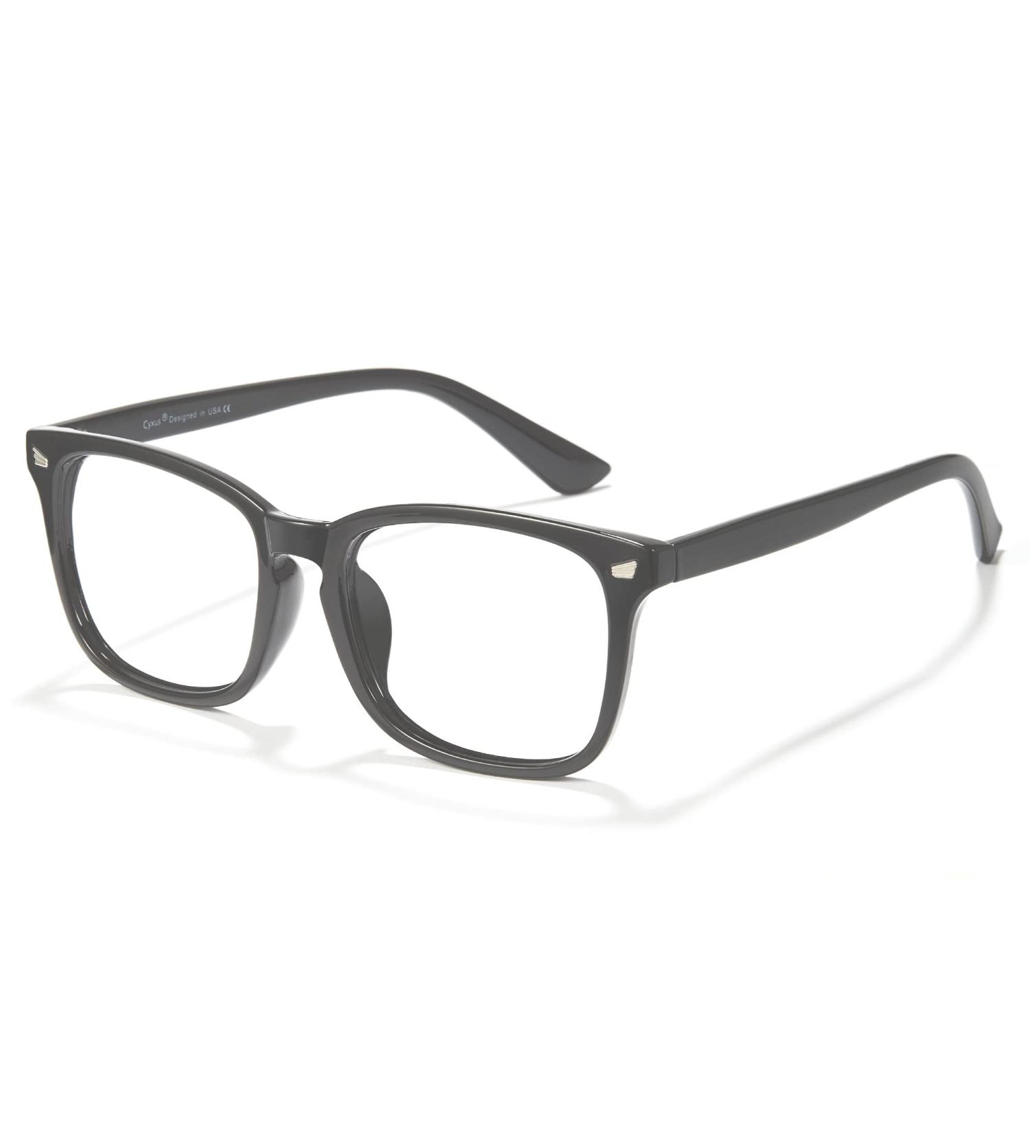Cyxus Blue Light Filter Glasses - Prescription-Free Anti-Blue Light Eyewear for Laptops Smartphones & Tablets - Gray - Buy Online on GoSupps.com