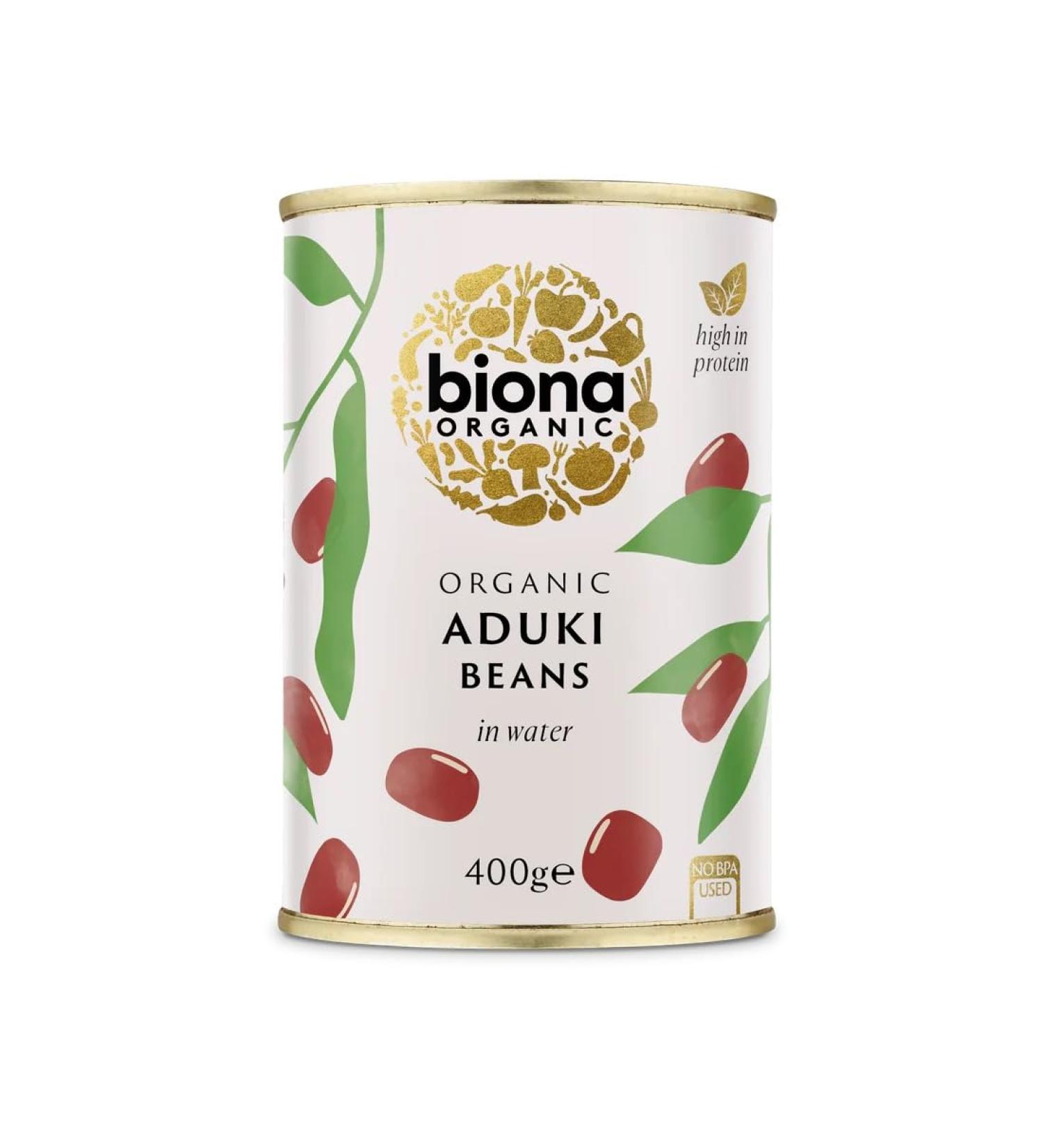 Biona Organic Aduki Beans 400g 400 g (Pack of 1)