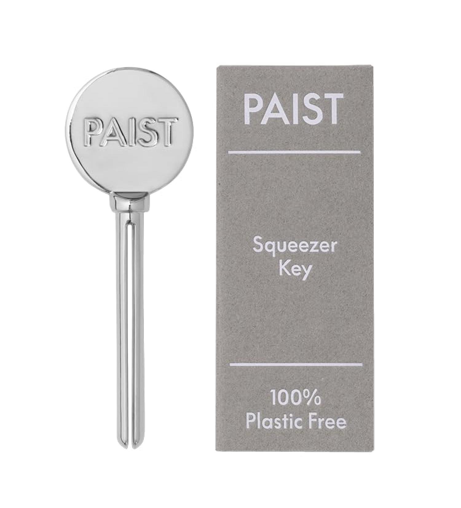 PAIST Tube Squeezer Key - Plastic-Free Metal Key - Sustainable Bathroom Accessory - Squeeze Out Every Last Drop - Buy Online on GoSupps.com