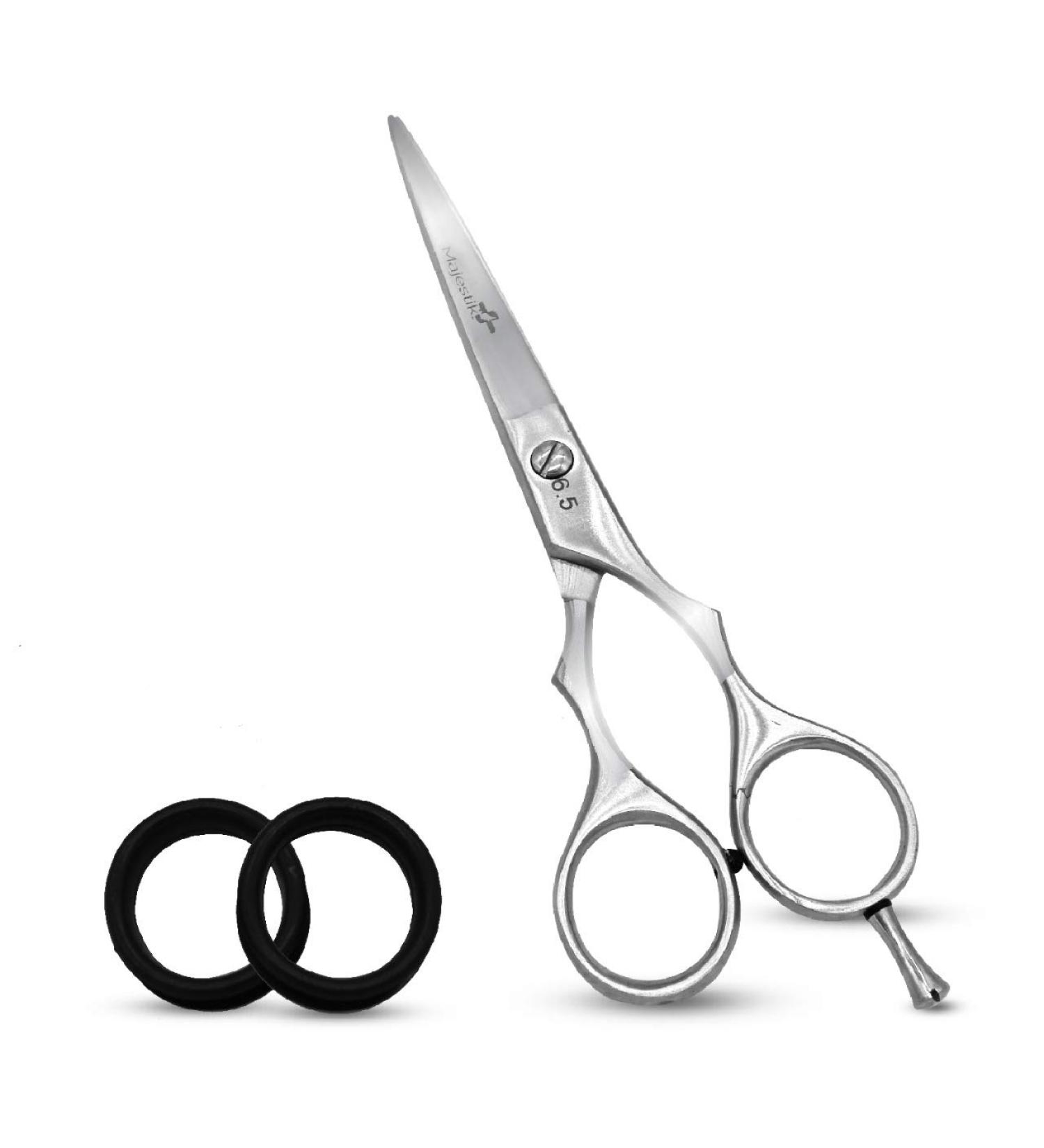 Barber Scissors 6.5 - Stainless Steel Hair Cutting Shears by Majestik+ - Lightweight & Razor Edge for Salon Standard Haircuts - Buy Online on GoSupps.com