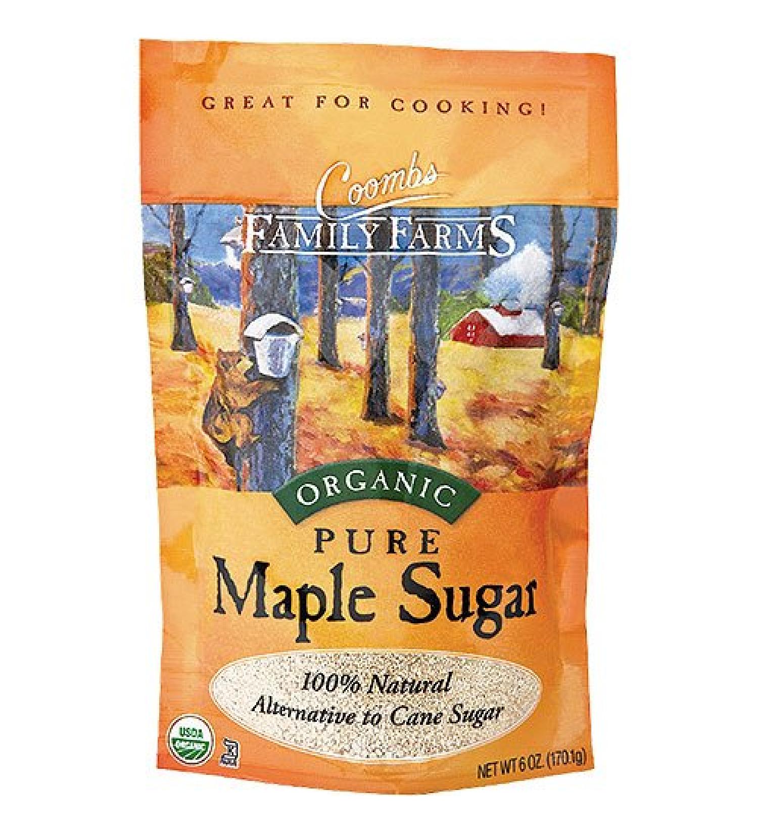 Coombs Family Farms, Organic Pure Maple Sugar, 6 oz (170 g), 100% Natural, Pack of 3