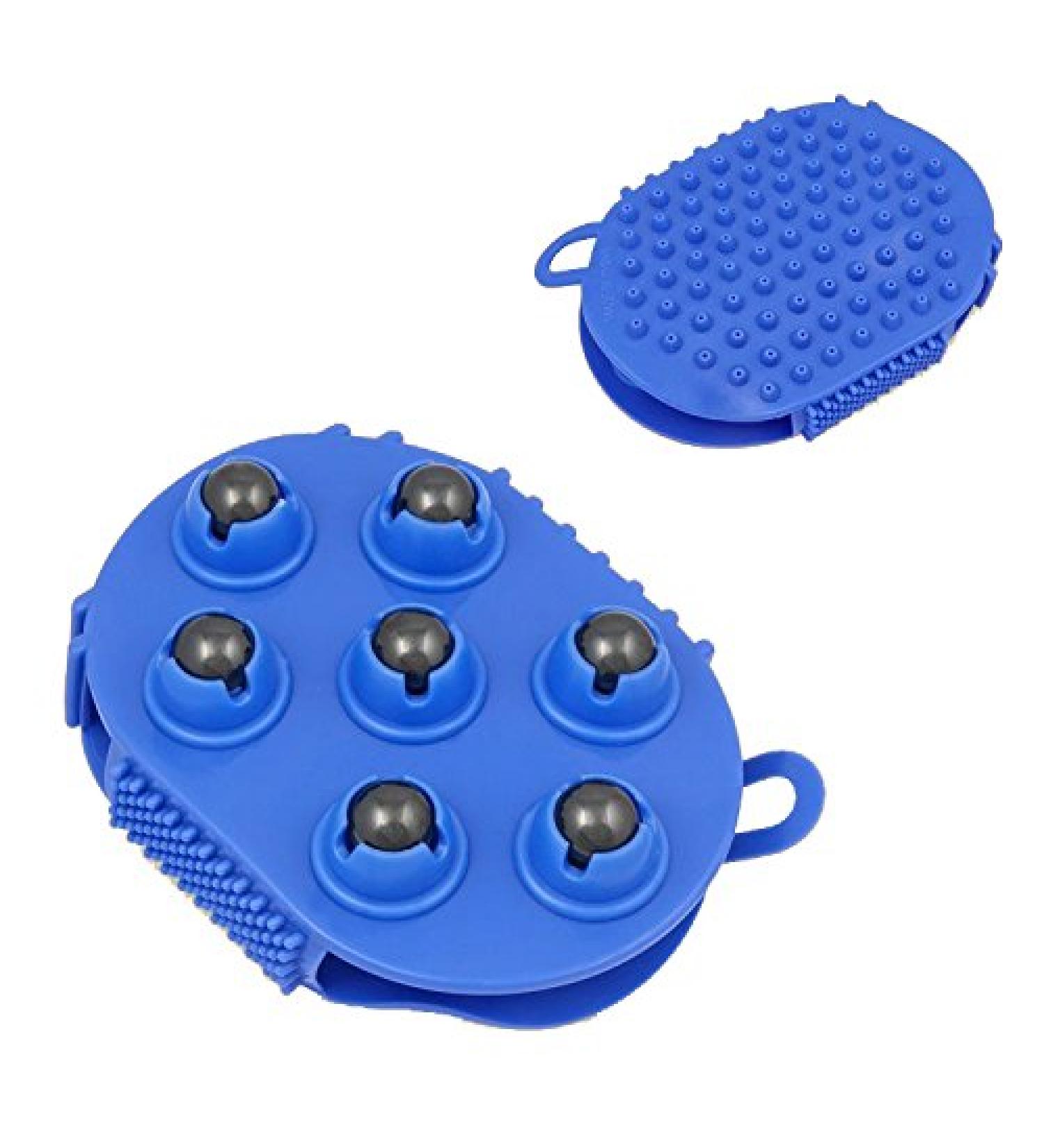 Massage glove with 7x 360-degree rollers 13 10 m