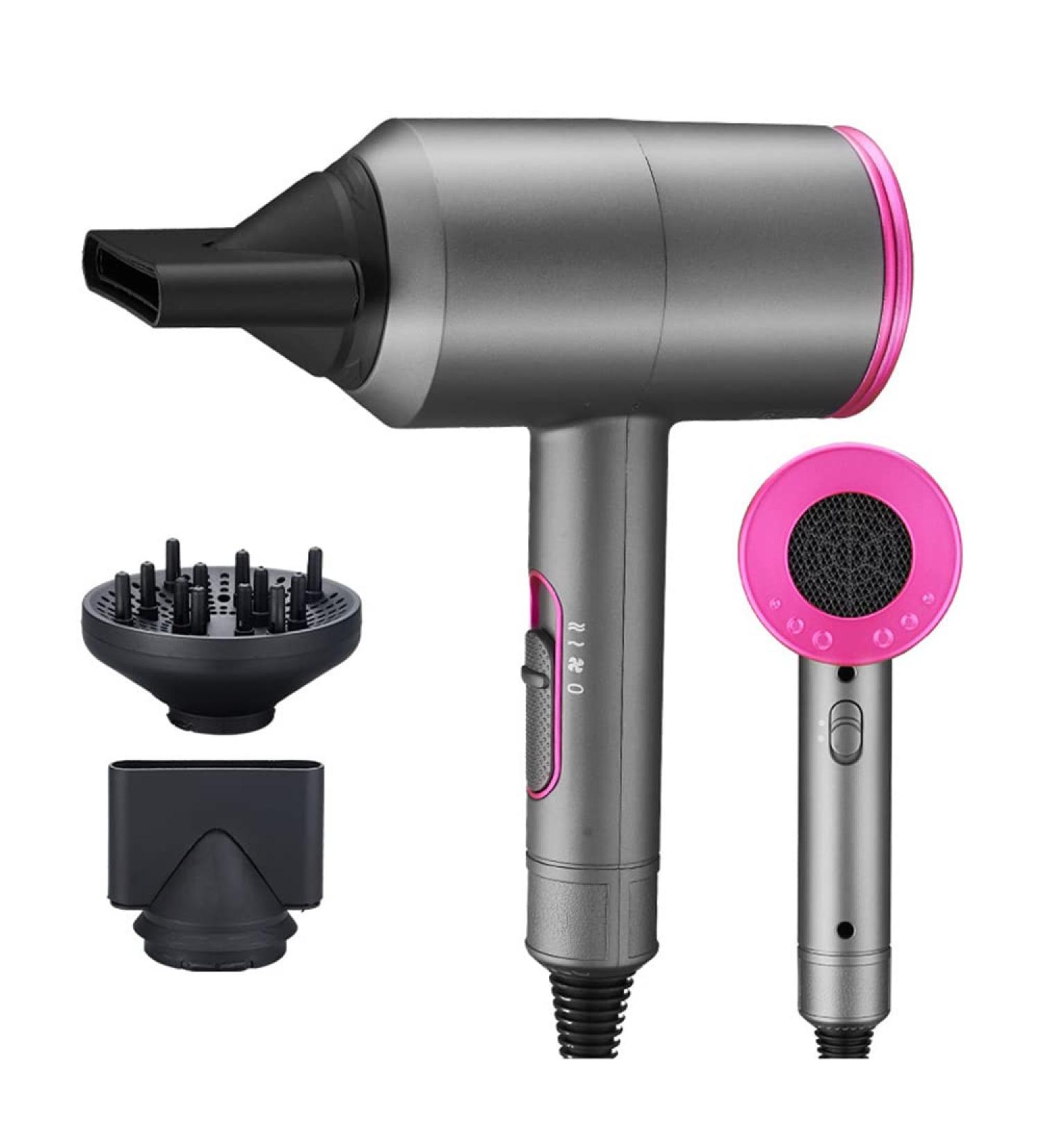 Professional Hair Dryer 2000 watts Quick-Drying ion Hair Dryer with 3 Levels of Wind Temperature with Diffuser and Concentrator Suitable for a Variety of Female and Male Hairstyles A Small Gift - Buy Online on GoSupps.com