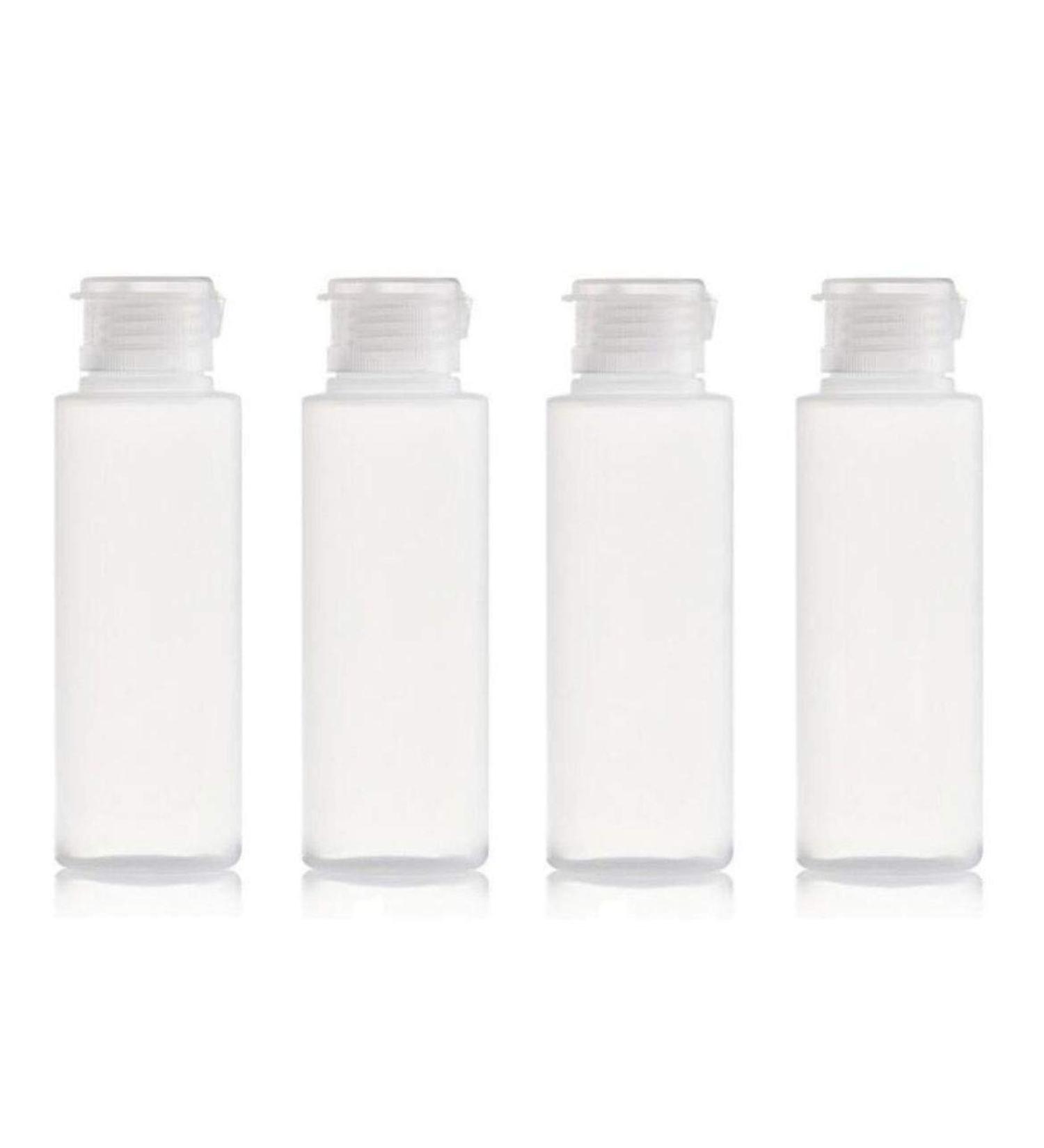 VASANA 4PCS 100ML 3.4oz Clear Plastic Soft Tubes Squeezable and Refillable Travel Bottles Make up Cosmetics Containers For Facial Cleanser Lotion Emulsion Shampoo Conditioner Shower Toiletries - Buy Online on GoSupps.com