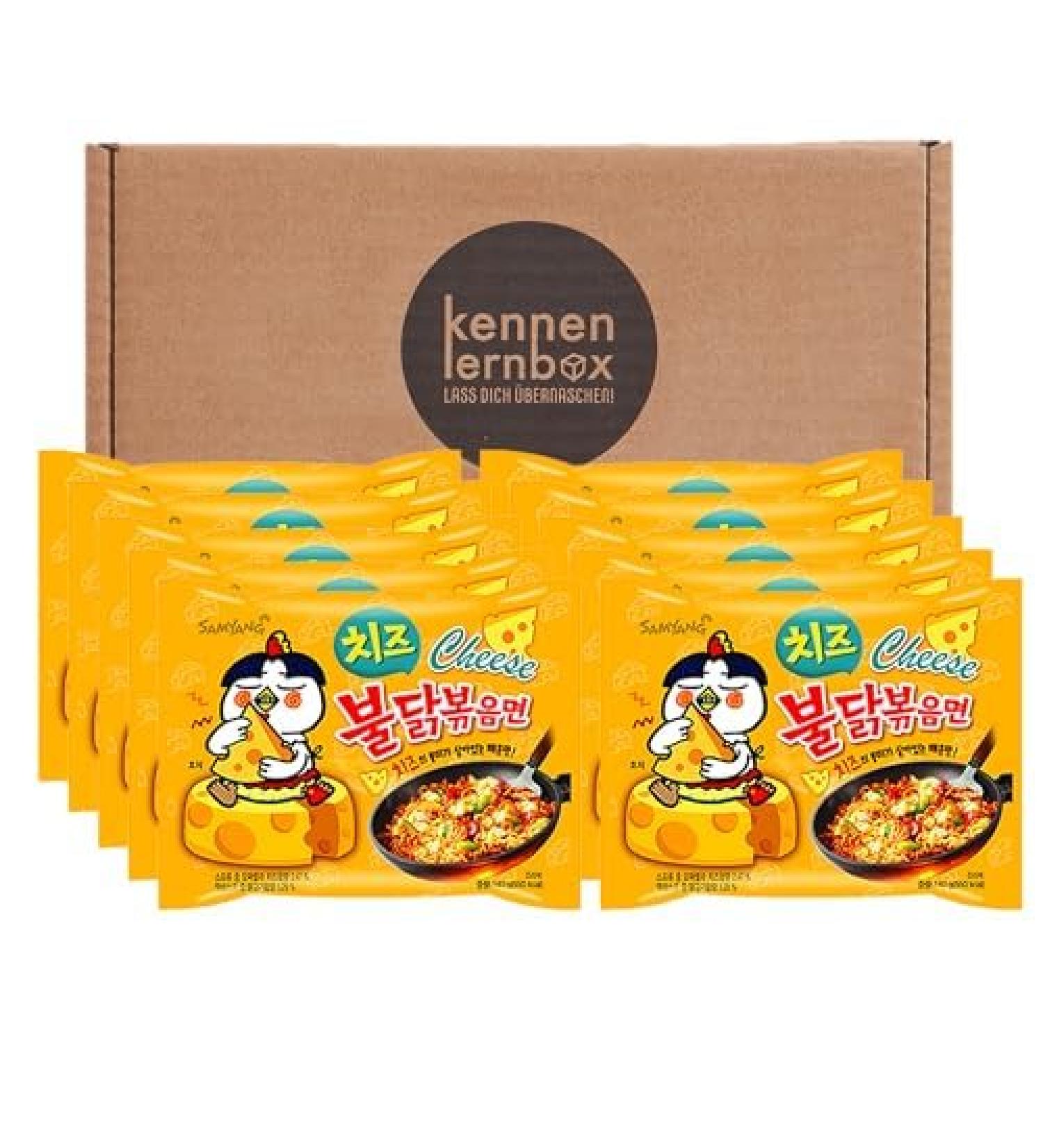 Kennenlernbox Kennenlernbox SAMYANG Pack of 10 sachets of 5 packs of 5 Buldak cheese