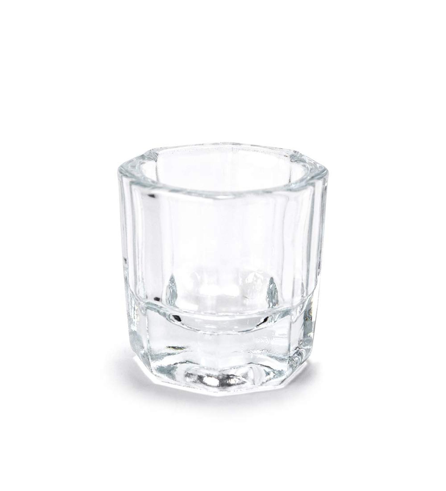 Nail Art Glass Dappen Bowl - Clear Crystal Cup for Acrylic Liquid & Powder (No Lid) - Essential Nail Art Tool - Buy Online on GoSupps.com