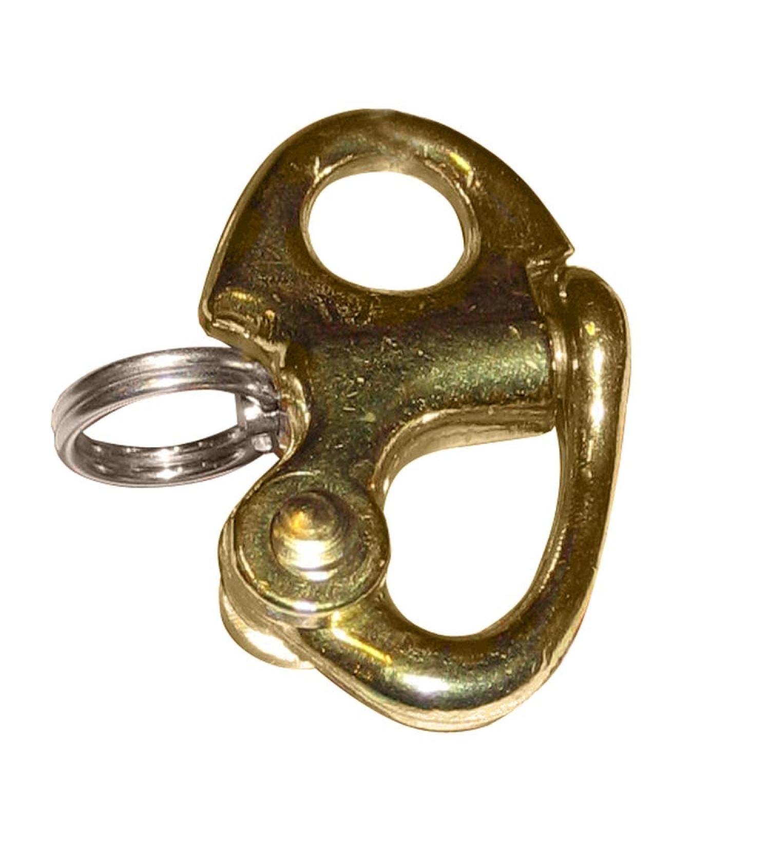 Ronstan Brass Snap Shackle - Fixed Bail - 41.5mm(1-5/8) Length