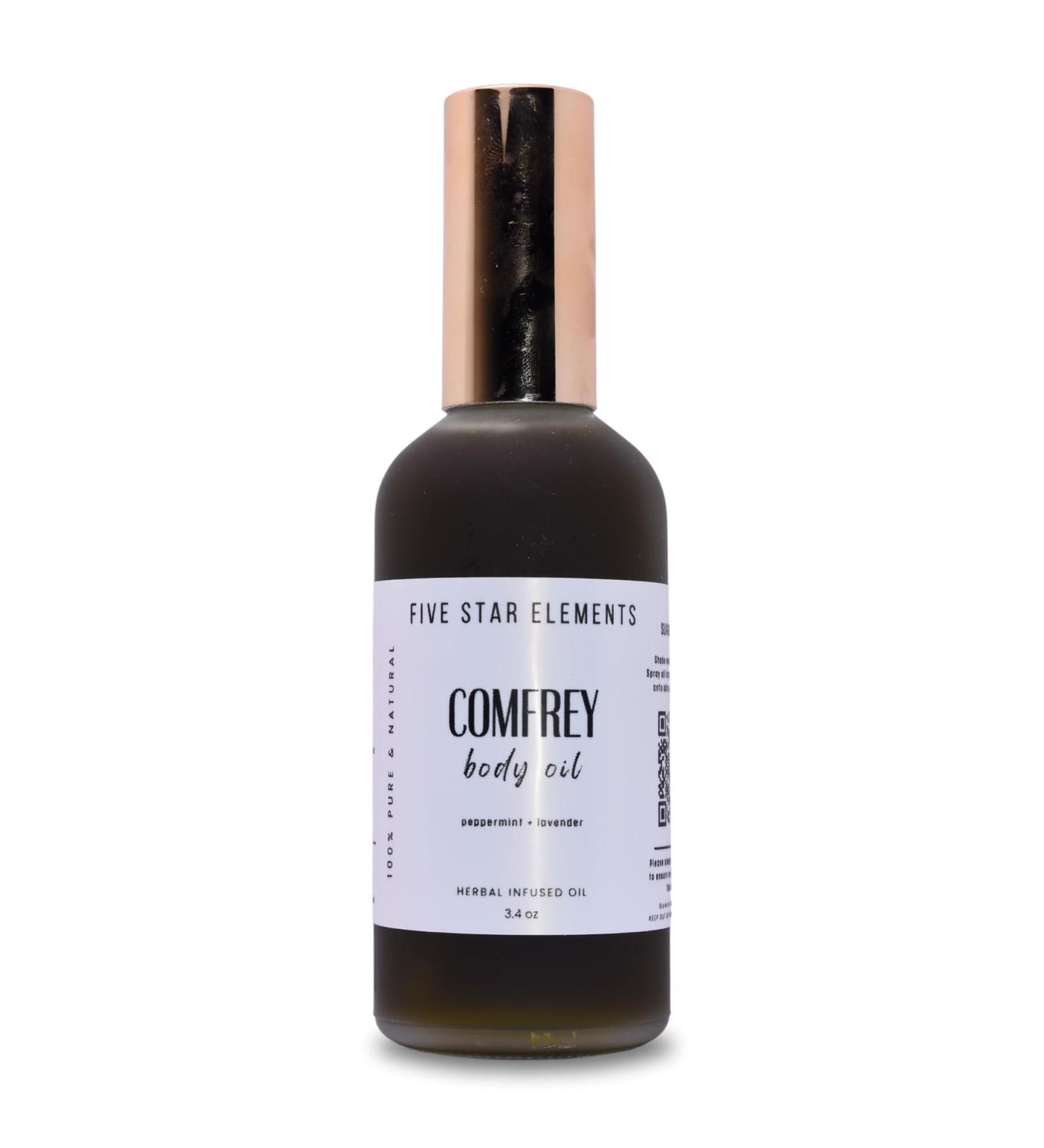 Five Star Elements Comfrey Oil 3.4 Fl Oz (Pack of 1) - Buy Online on GoSupps.com