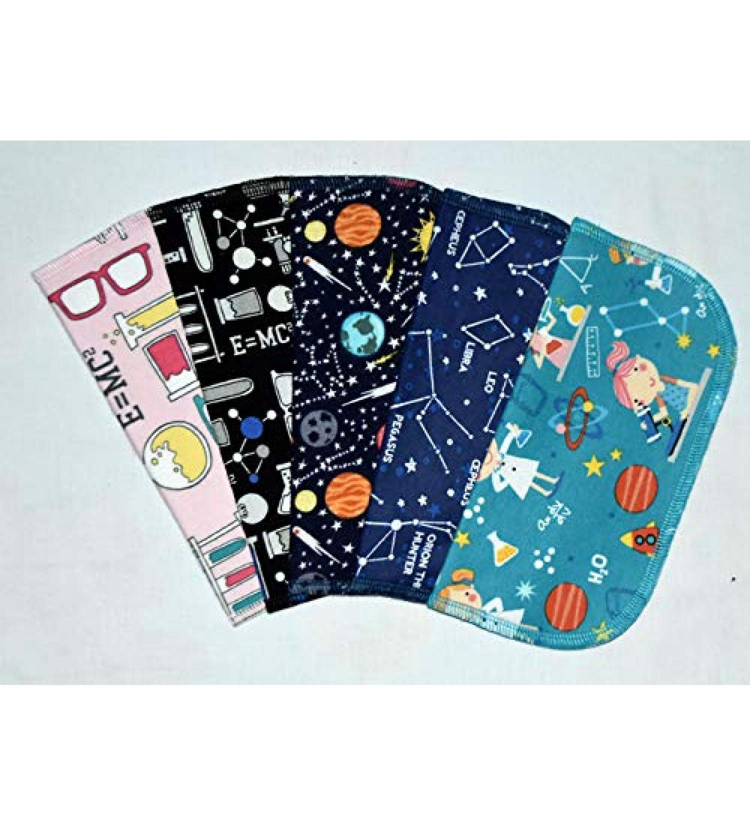 2 Ply World Of Science Washable Kids Lunchbox Napkins - 8x8 inches 5 Pack - Little Wipes (R) Flannel - Buy Online on GoSupps.com