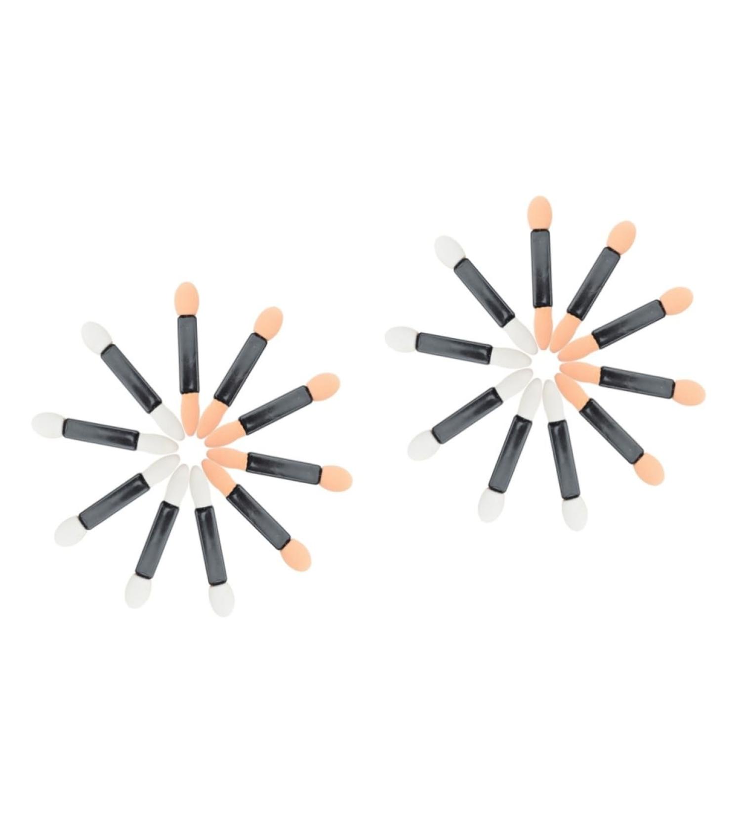 Baluue 100 Pcs Women Makeup Brush Make Eye Shadow Brush Eye Shadow Applicator Blending Brush mediumx2pcs Assorted Colorx2pcs - Buy Online on GoSupps.com