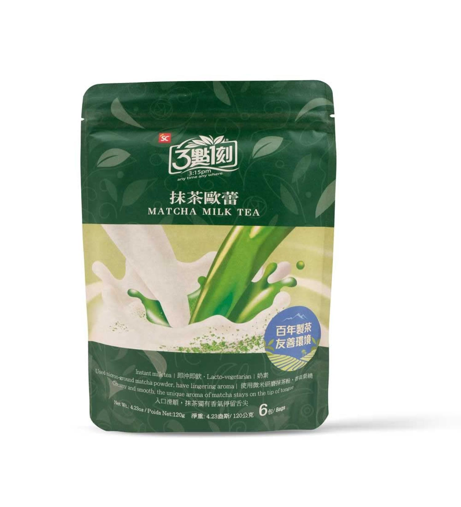 3:15PM Matcha Milk Tea - 6 bags - Buy Online on GoSupps.com