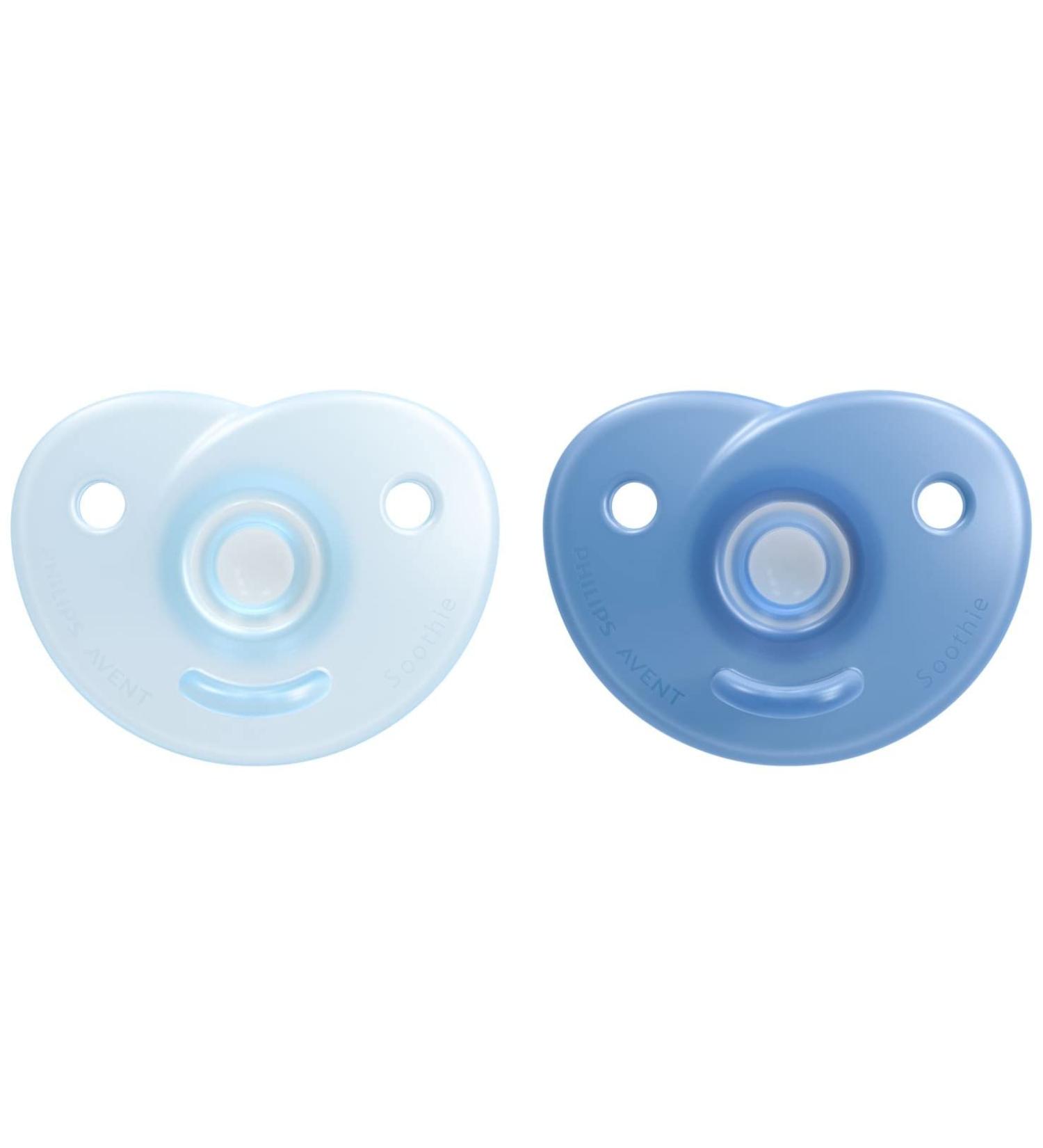 Philips Avent Soothie Heart Pacifier - Medical Silicone 2 Pack Designed for Child's Natural Face Contours SCF099/21 - Buy Online on GoSupps.com