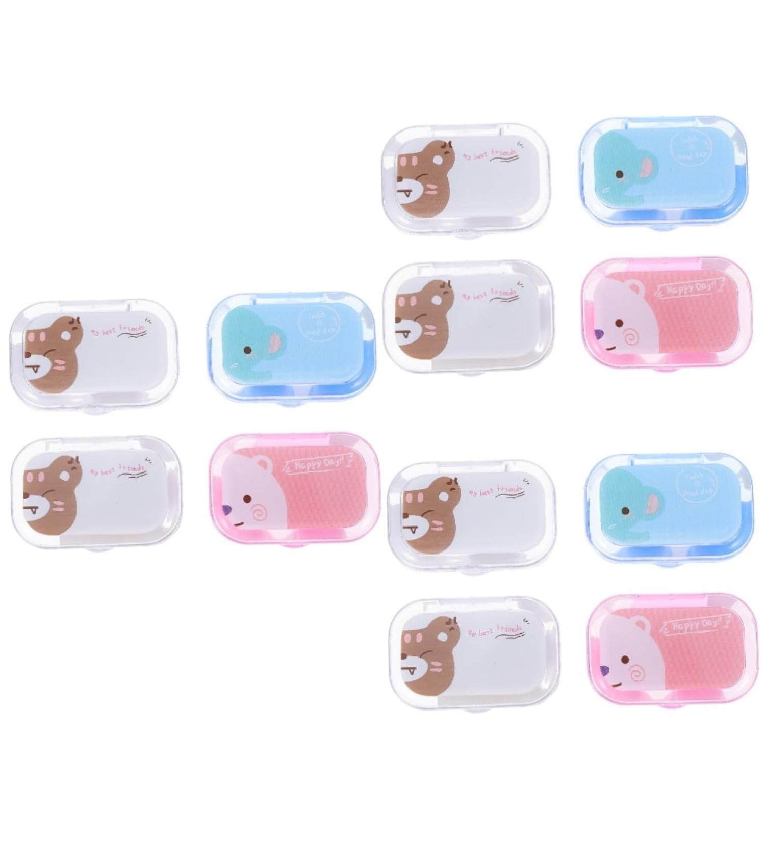 Buy Healvian Cartoon Contact Lens Case - 12 Box Container with Mirror | Eye Care & Travel Bag | Durable PP-Plastic - Buy Online on GoSupps.com