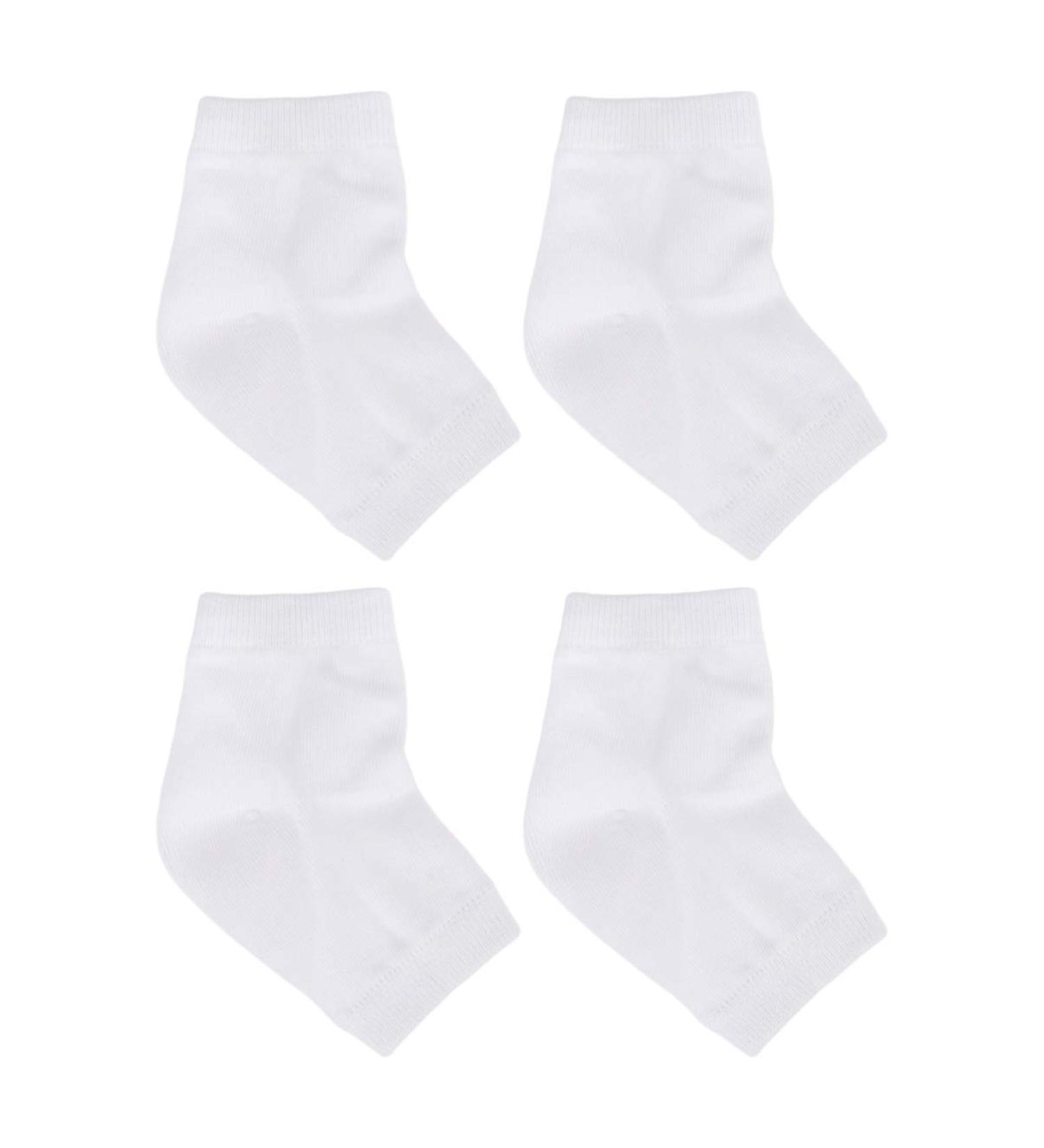 Lurrose Heel Anti-Crack Socks - 2 Pairs Gel Foot Sleeves for Men & Women - Breathable Cracked Heel Protection - Buy Online on GoSupps.com