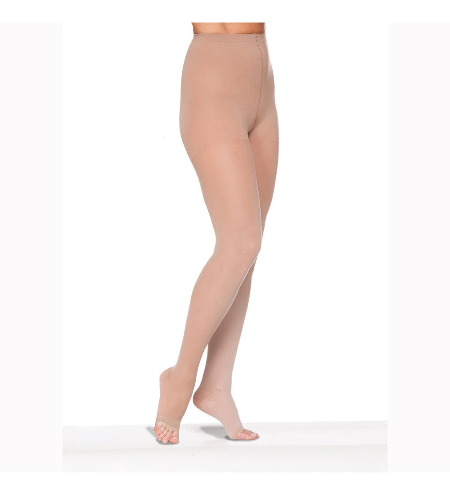 SIGVARIS Women’s Style Sheer 780 Open Toe Thigh-Highs w/Grip Top 20-30mmHg - SS - Small Short - Golden Small Short Golden