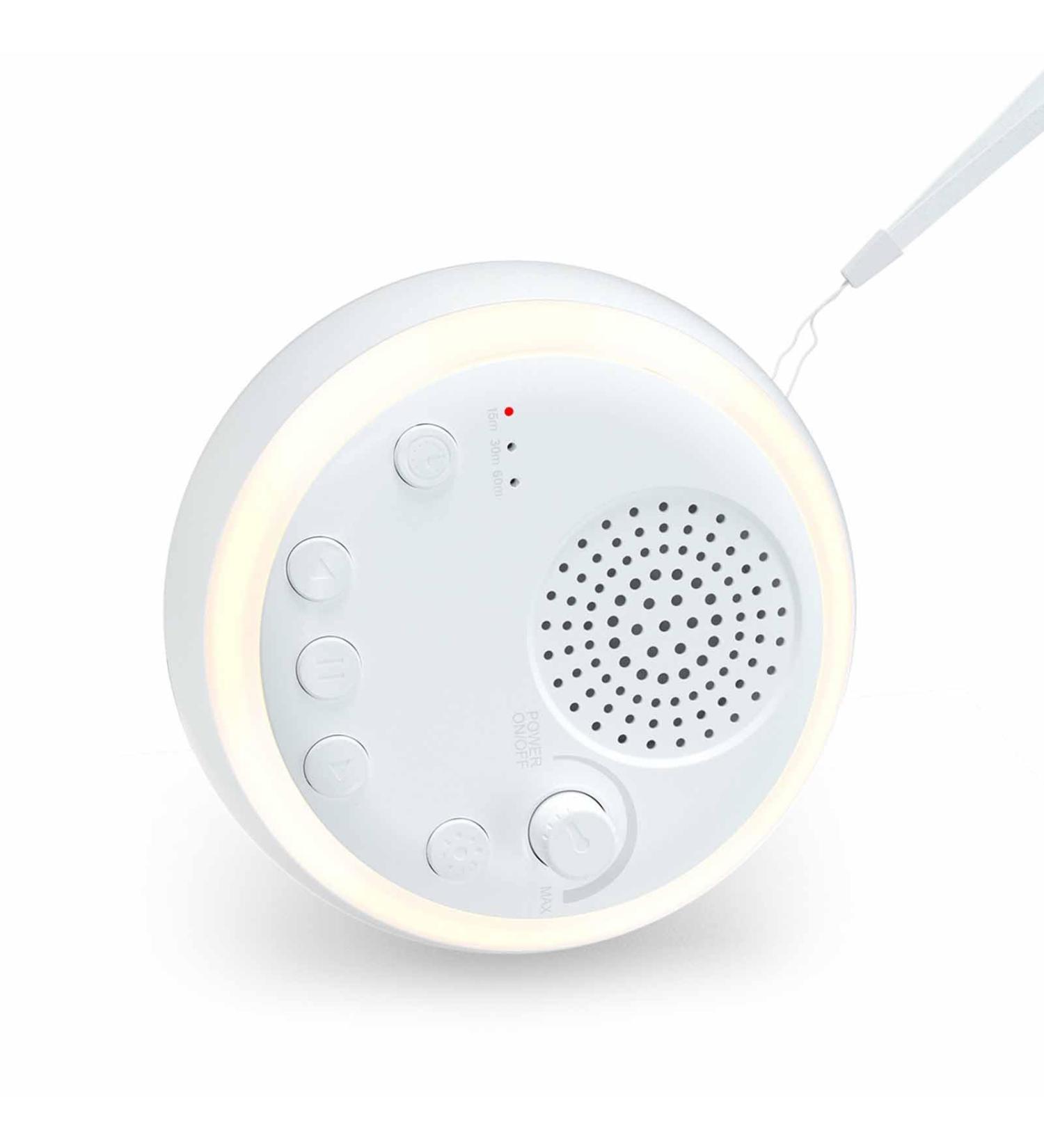 Apvrosiait Rechargeable Baby Sleep Soothing White Noise Machine Portable Travel Sound Speaker Ideal for Cribs Strollers Car Seats and More with 16 Natural Sounds - Buy Online on GoSupps.com
