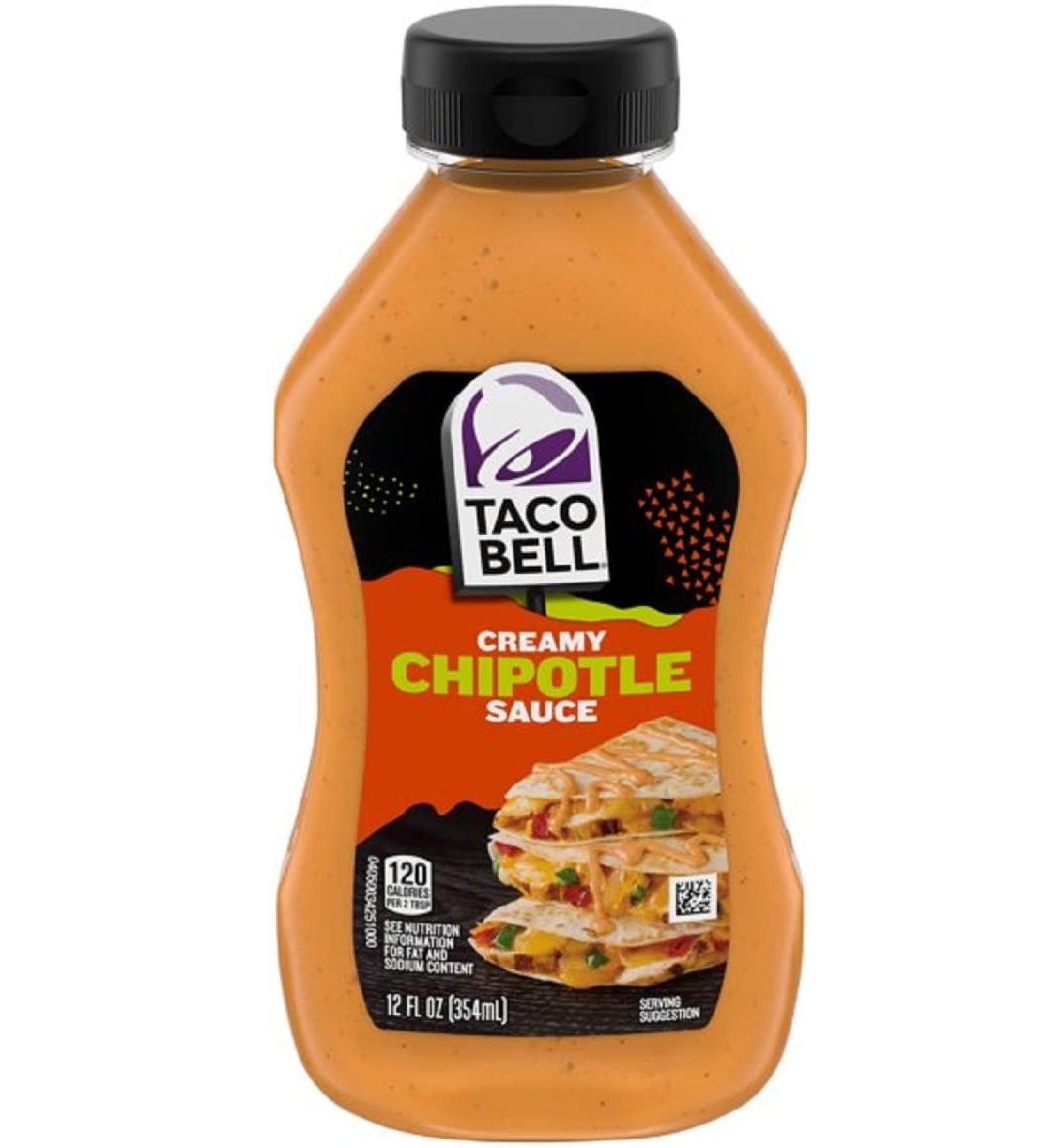 Taco Bell Creamy Chipotle Sauce - 12 fl. oz. Bottle | Authentic Mexican Flavor - Buy Online on GoSupps.com