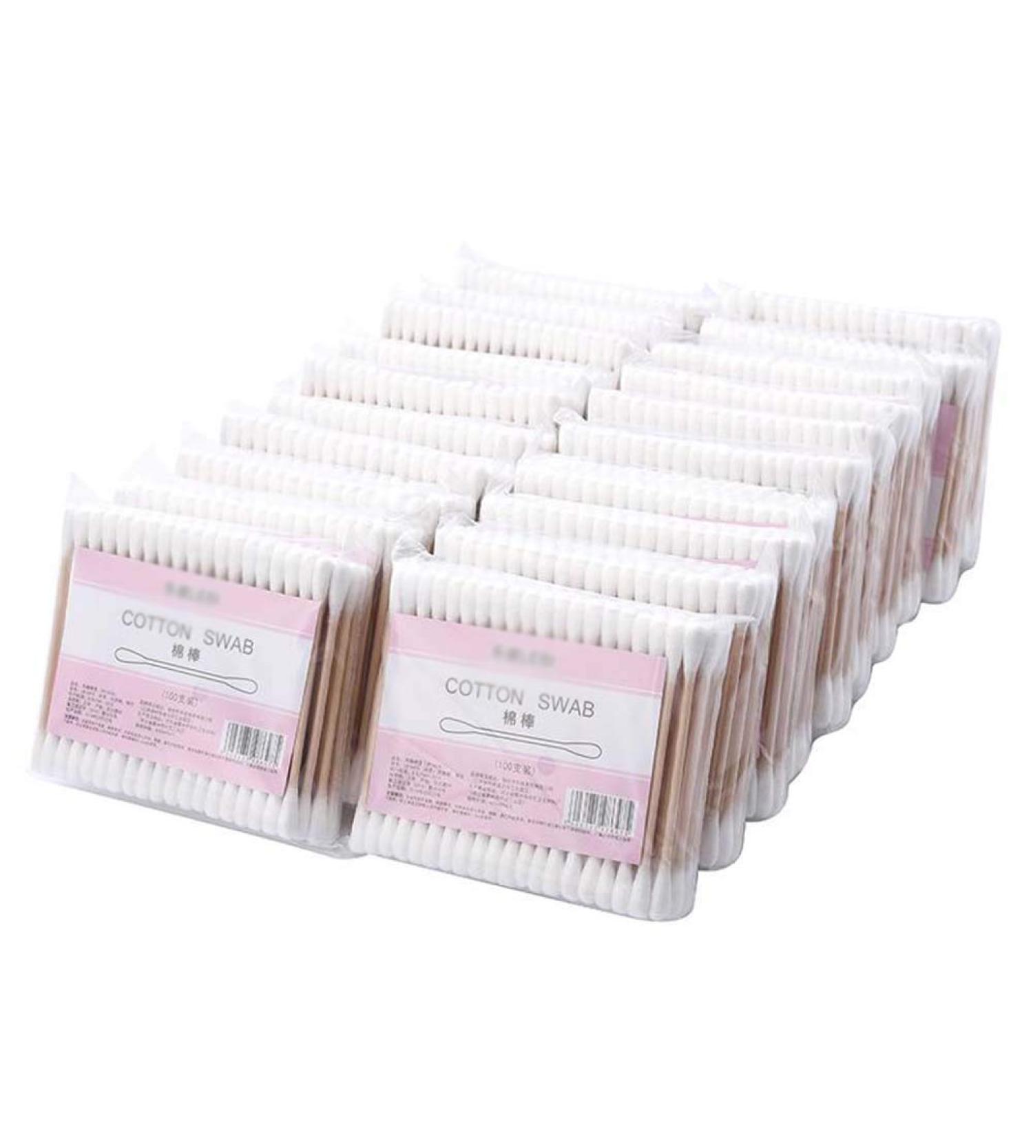 2000 Counts Organic Cotton Swabs - Natural Double Tipped Cruelty-Free Ear Buds - Eco-Friendly & International Shipping - Buy Online on GoSupps.com
