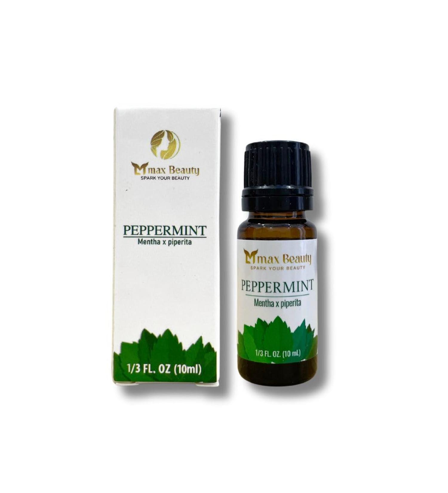 100% Pure Peppermint Essential Oil 10 mL | Aromatherapy for Diffuser Massage & Digestion | Natural & Undiluted - Buy Online on GoSupps.com