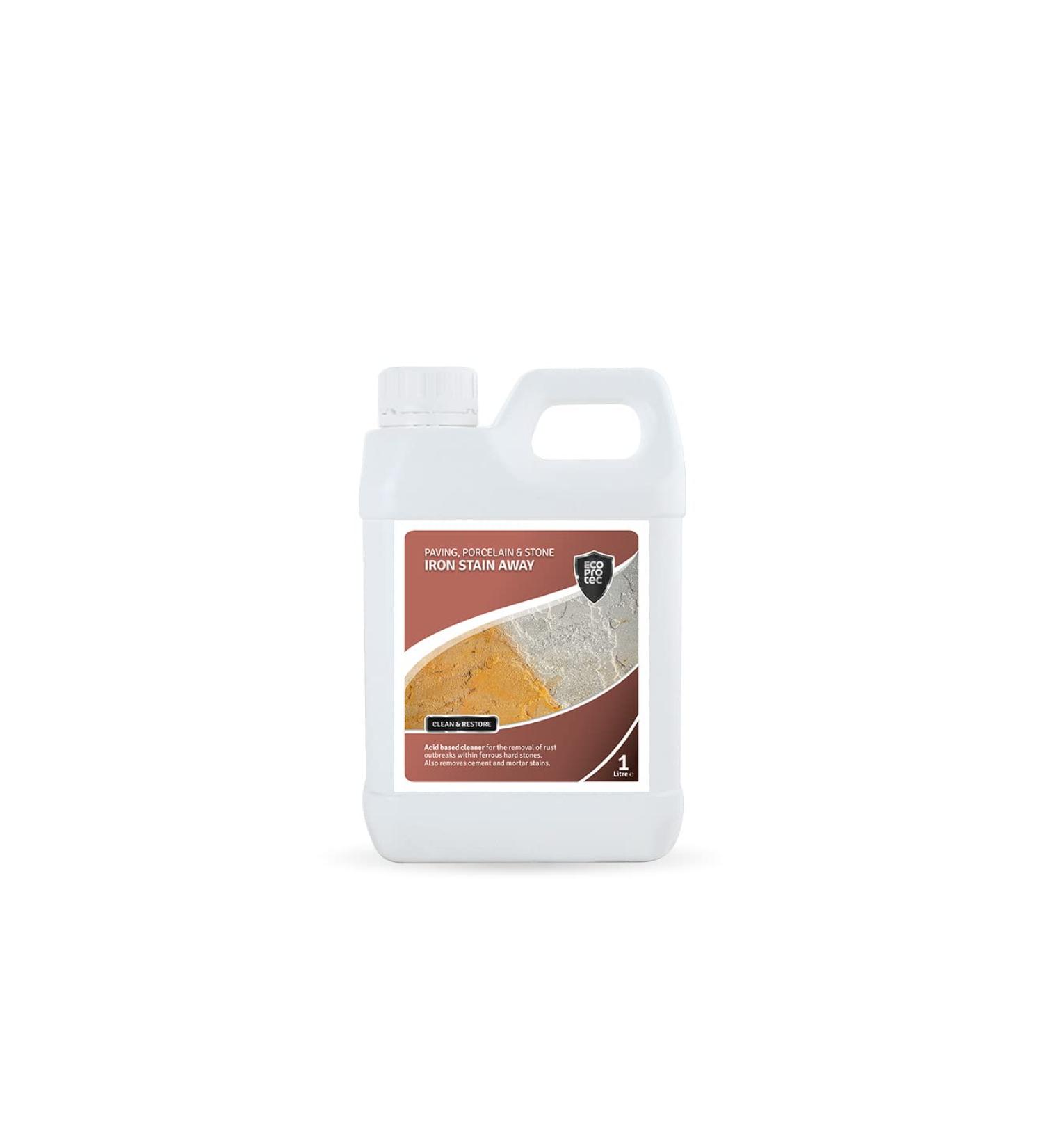 ECOPROTEC Iron Stain Away Cleaner - 1 Litre | Removes Brown Stains from Natural Stone - Buy Online on GoSupps.com