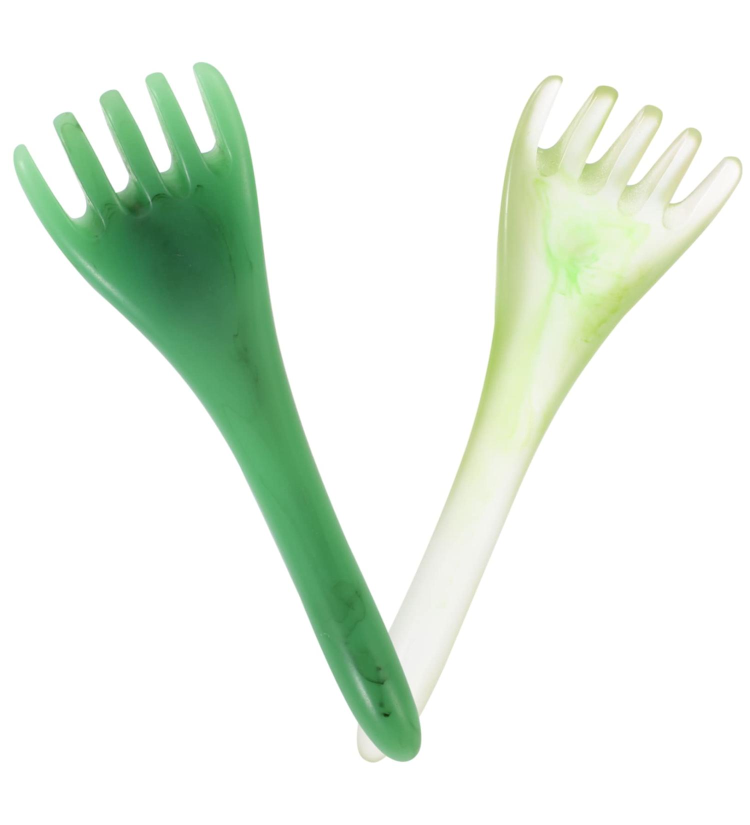 Gatuida 2-in-1 Hair Comb Massager & Gua Sha Device - Scalp & Face Massage Tool for Relaxation | Green 16.5x5.5x3cm - Buy Online on GoSupps.com