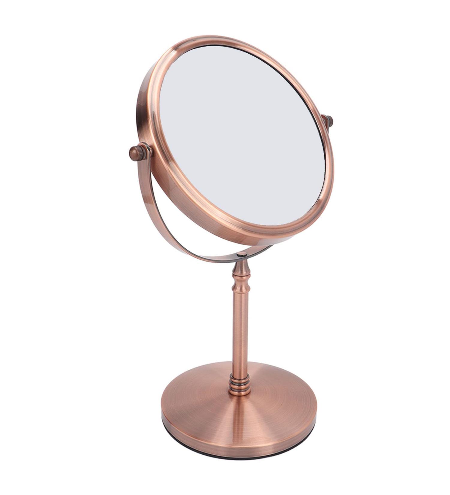DADEA Double Sided Mirror Make Up Mirror with Stand 7in Large Cosmetic Mirror Fingerprint Prevention Double Side Hd 3x Magnified Vintage Mirror for Women Dressing and Beauty. - Buy Online on GoSupps.com