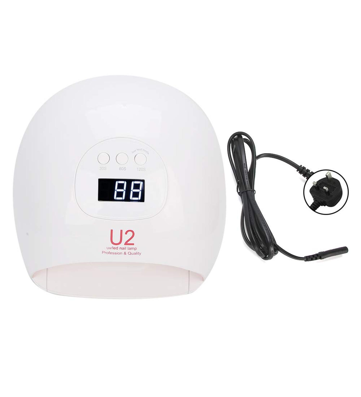 72W LED Nail Lamp Professional Painless Gel Polish Light with Powerful Motor & Detachable Base UV LED Nail Gel Curing Light with 36 Light Chips(UK 110-240V) - Buy Online on GoSupps.com