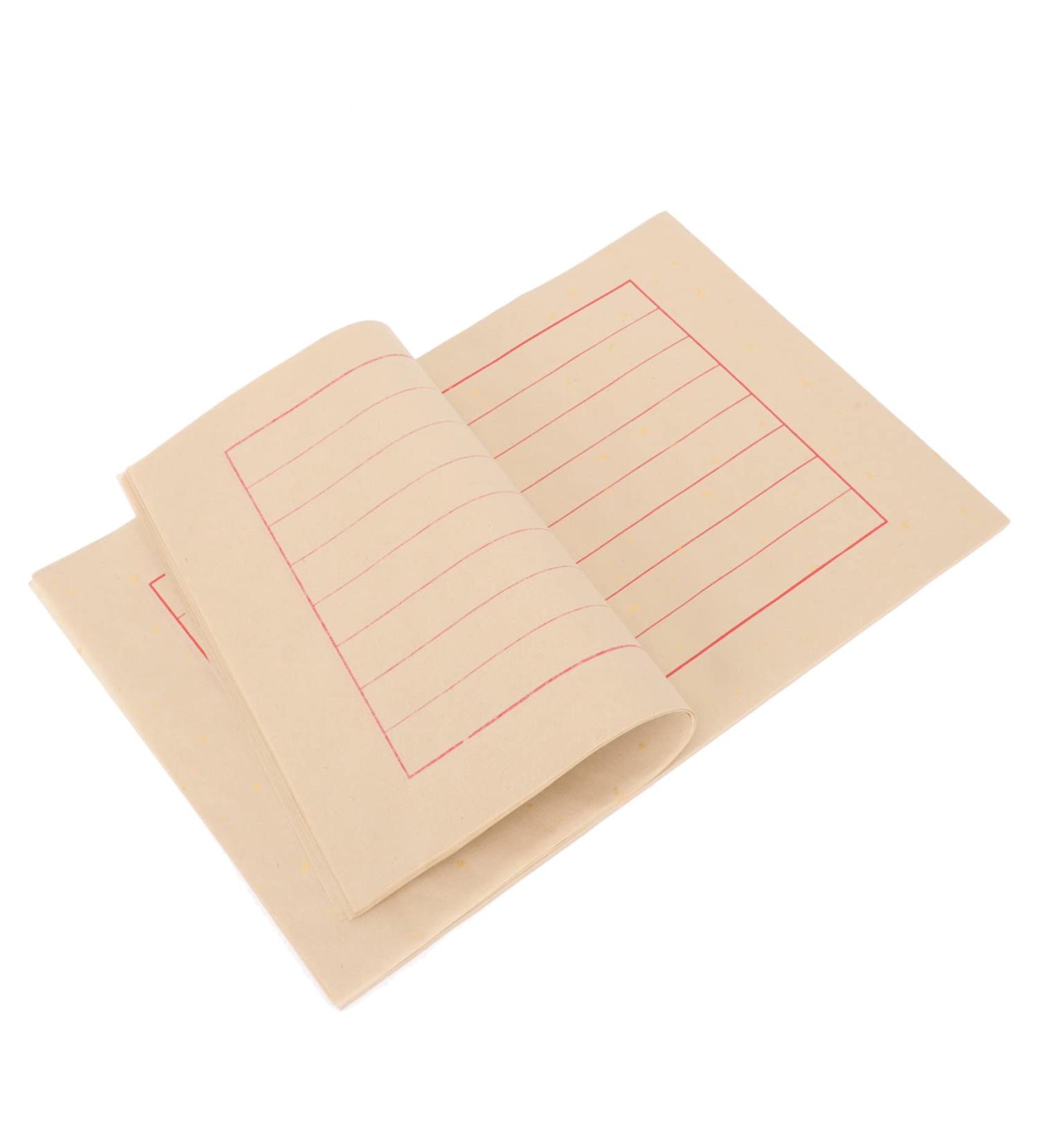 Hohopeti 50 Sheets Rice Paper Chinese Calligraphy Mat Writing Paper Calligraphy Practice Paper Stationery - Buy Online on GoSupps.com