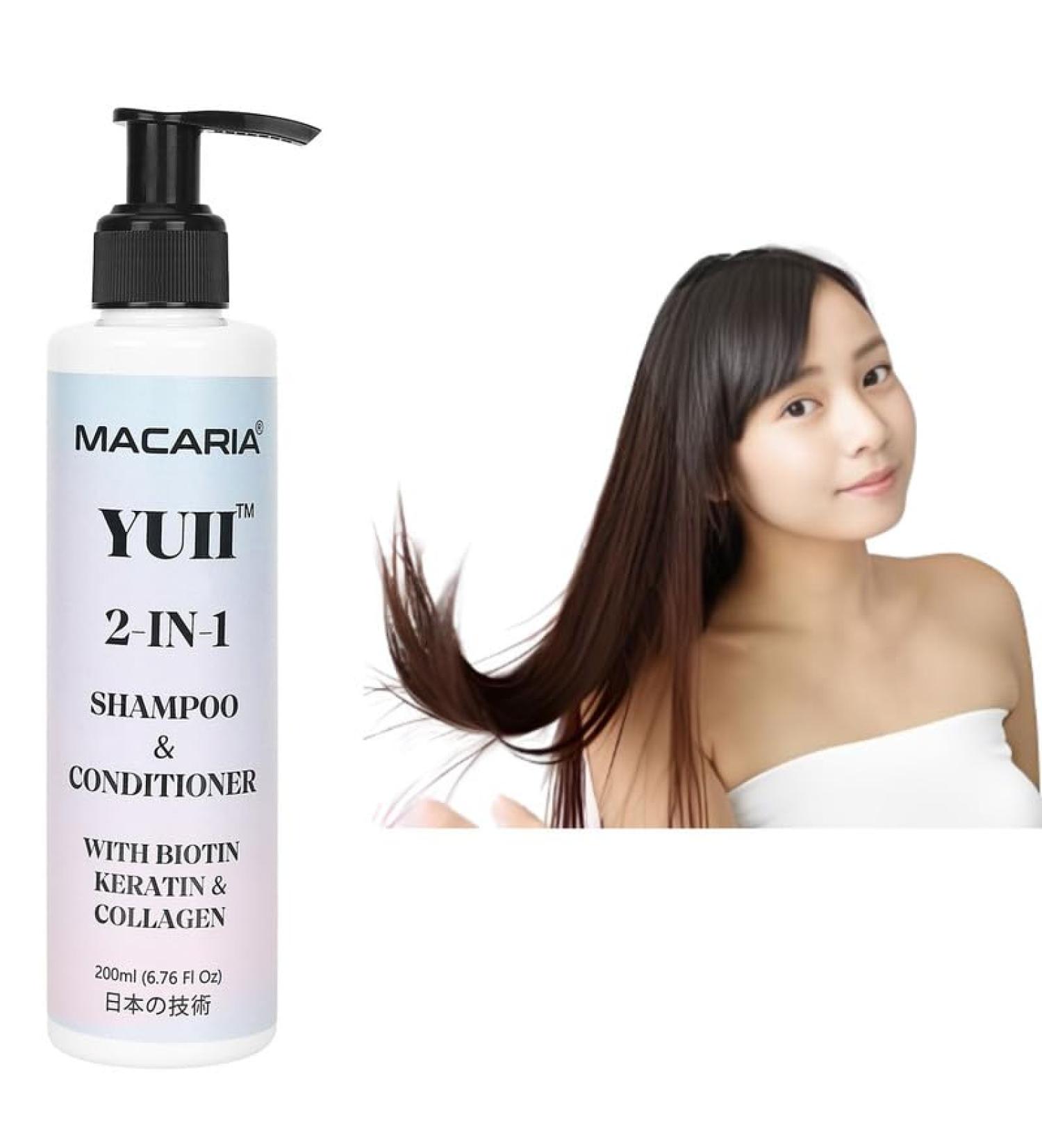 Yuii Biotin keratin & Collagen Shampoo With Conditioner for thicker hair - Buy Online on GoSupps.com