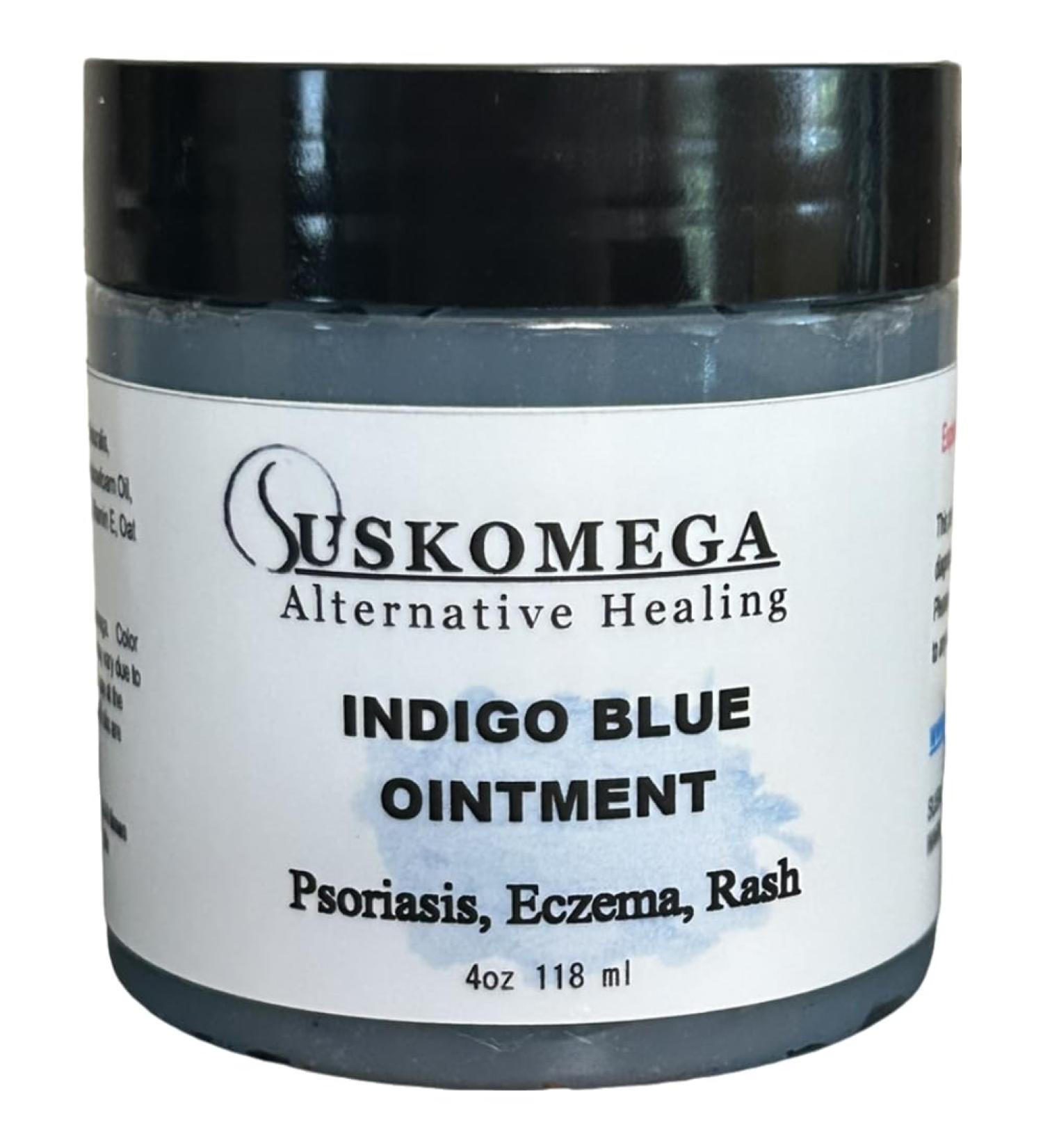 Indigo Blue Naturalis Psoriasis Eczema Rash Ointment 4 oz SuskOmega