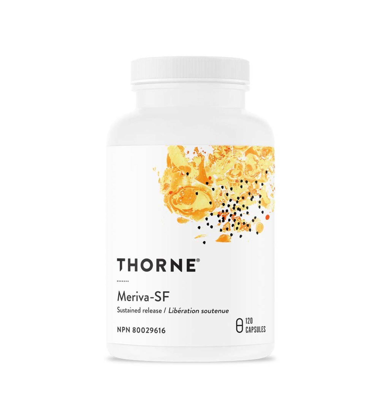 Thorne Meriva-SF - Sustained Release Curcumin Phytosome Supplement - 120 Capsules - Buy Online on GoSupps.com