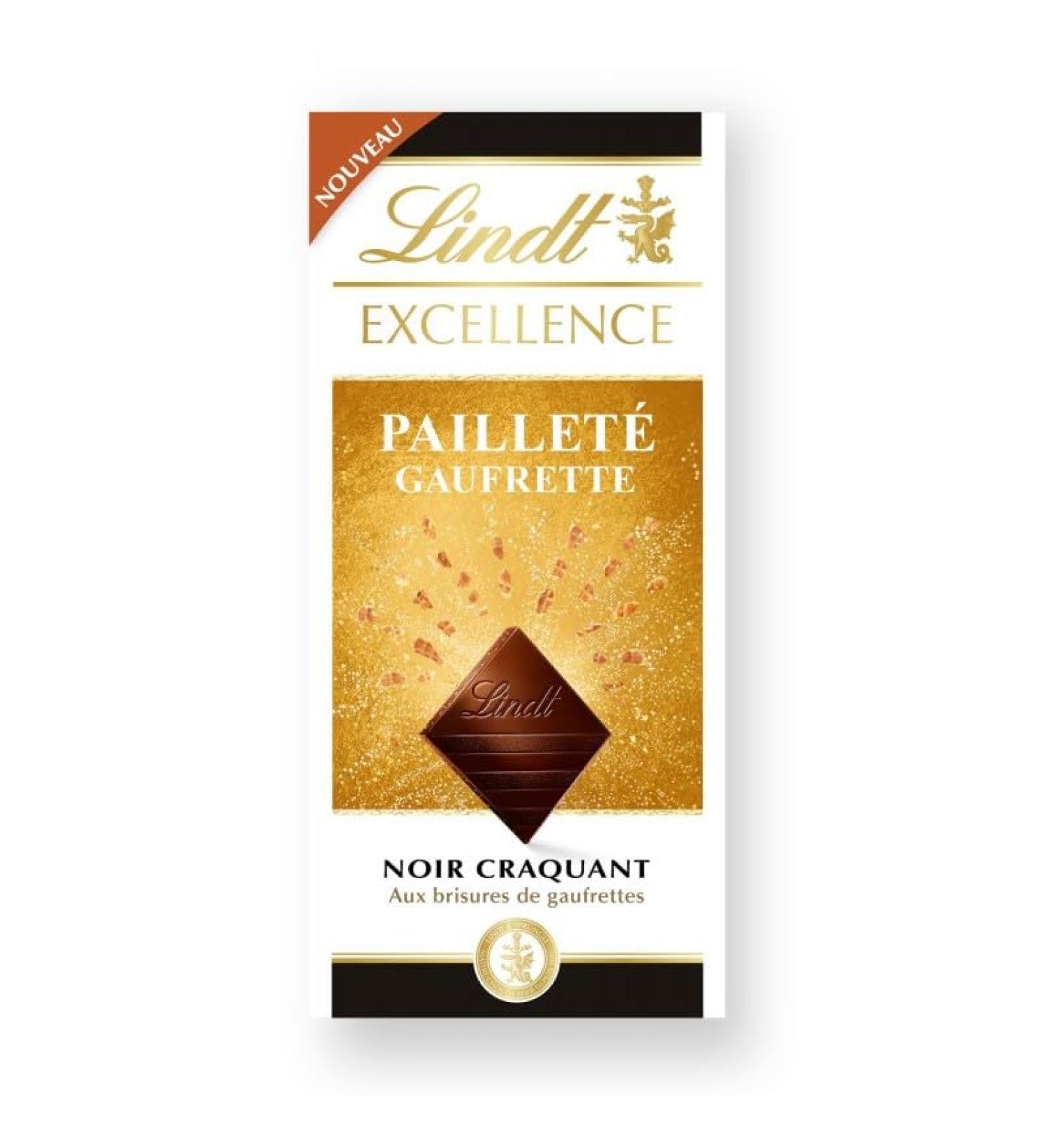  G n rique Lindt Excellence - Lindt Excellence Glitter Chocolate Trays Cracky Black 100 g - Pack of 4 - Sold as a Set - Buy Online on GoSupps.com