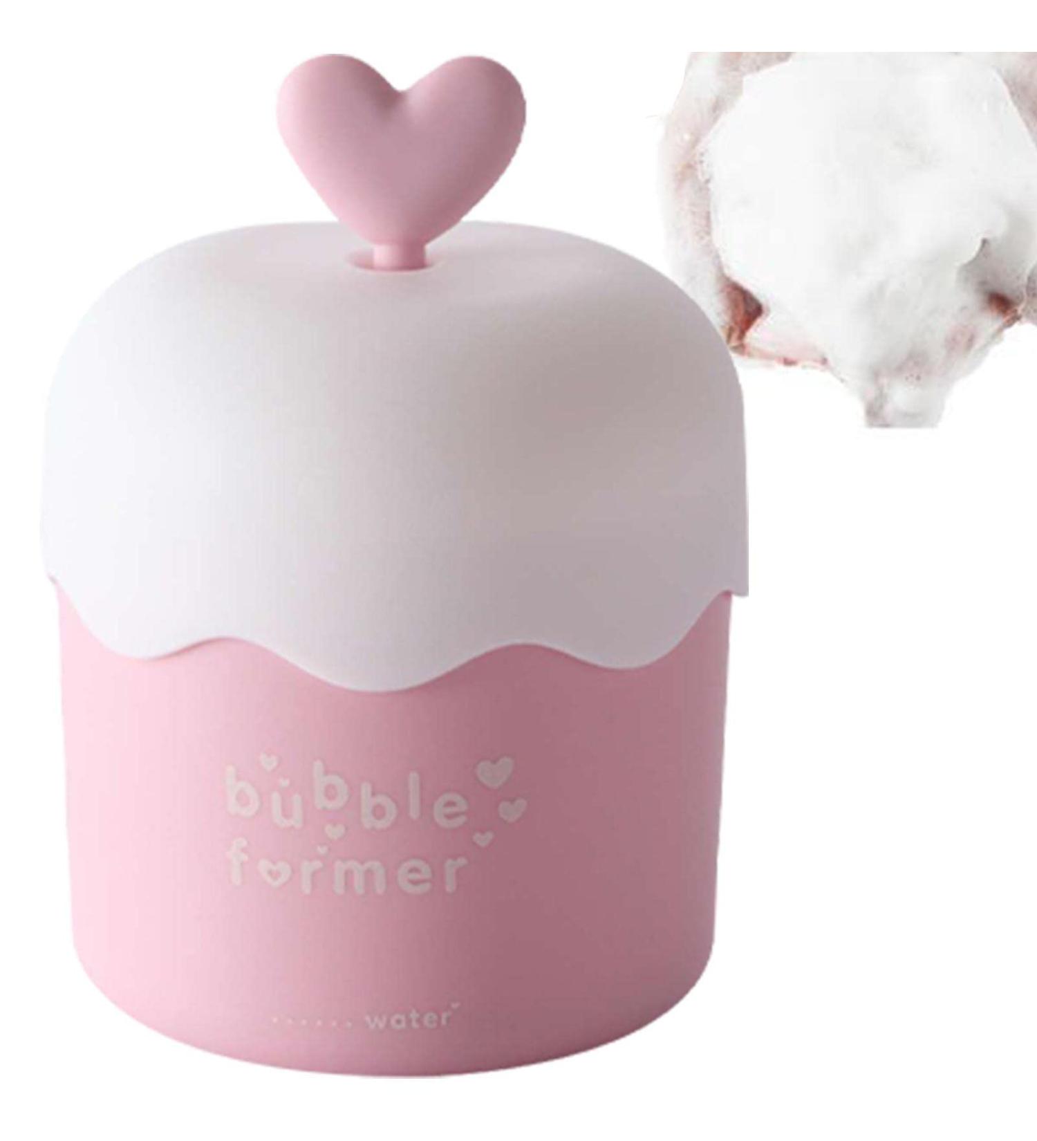 Whip Maker Foam Cleanser Adorable Manual Press Foam Maker Face Washer Portable Facial Cleaning Tool Deep Skincare Cleaner Tools for Travel Household pink - Buy Online on GoSupps.com