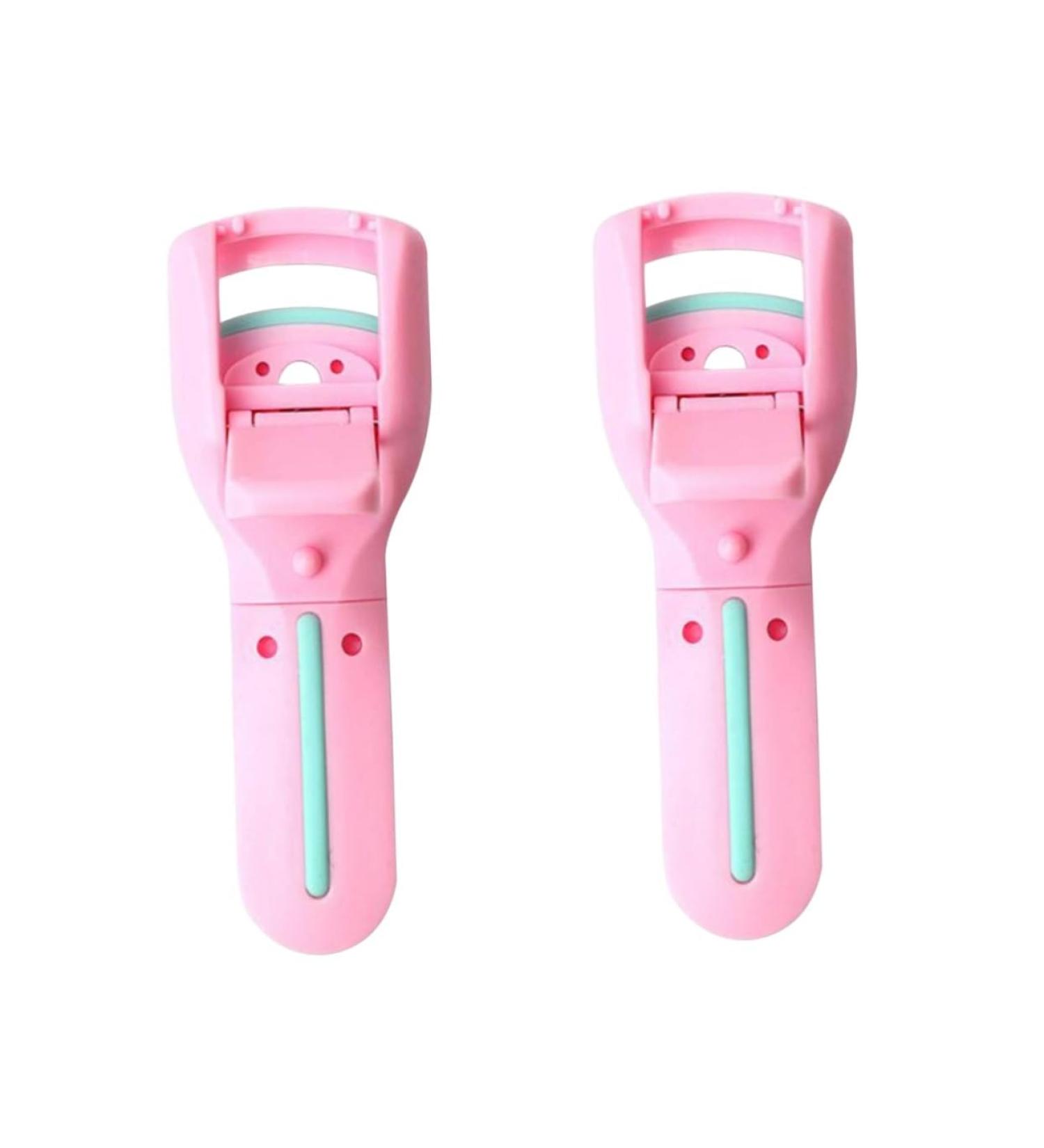 2pcs Corner Eyelash Curler & Separator Set - Eyebrow Grooming Brush & Half Curler - Essential Makeup Tools for Perfect Eyelashes | International Shipping Available - Buy Online on GoSupps.com