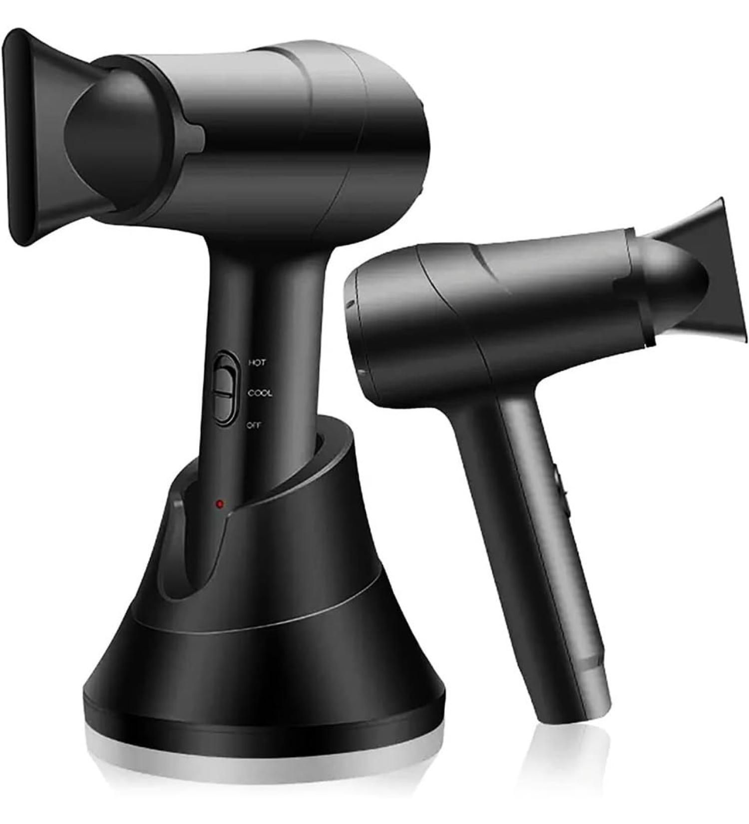 Hair Dryer w/Hot & Cold Wind 5000mAh Rechargeable Blow Dryer Hair Dryer for Travel School Pet Care Hairdressing Oil Painting Drying Tools - Buy Online on GoSupps.com