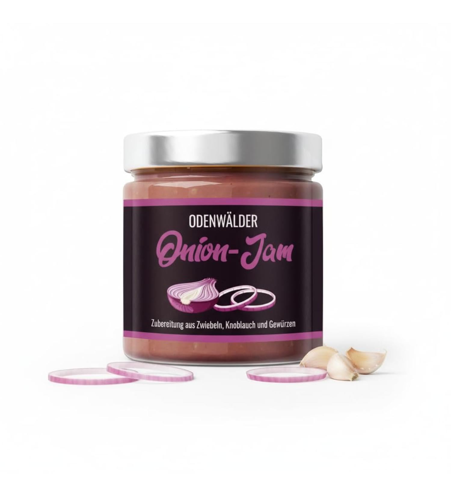 Odenw lder Lebensmittel Onion Jam sweet elegant sandwich filling for grill fans ideal for burgers and BBQ made in Germany 200 g - Buy Online on GoSupps.com