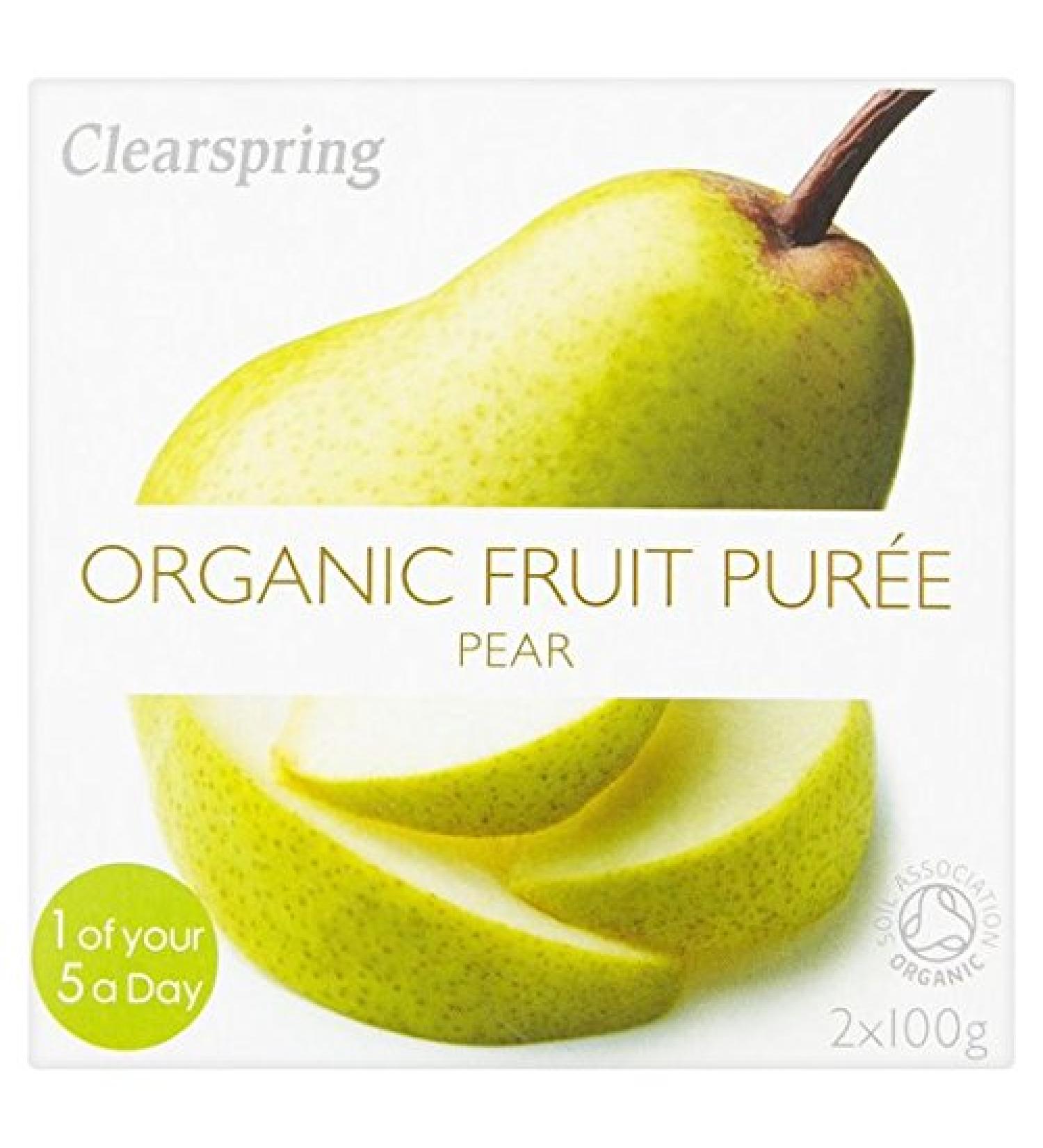 Clearspring Clear organic pear puree 2 x 100g
