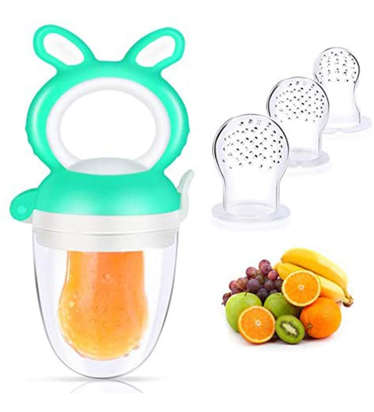 Baby Fruit Food Feeder Pacifier - Fresh Food Feeder & Teething Toy for Infants | Safe & Easy Baby Feeding - Buy Online on GoSupps.com